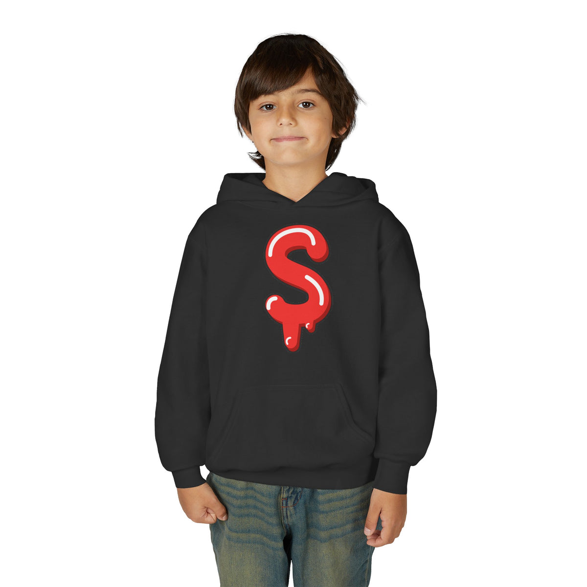 Red Slime Sircle Youth Heavy Blend Hooded Sweatshirt