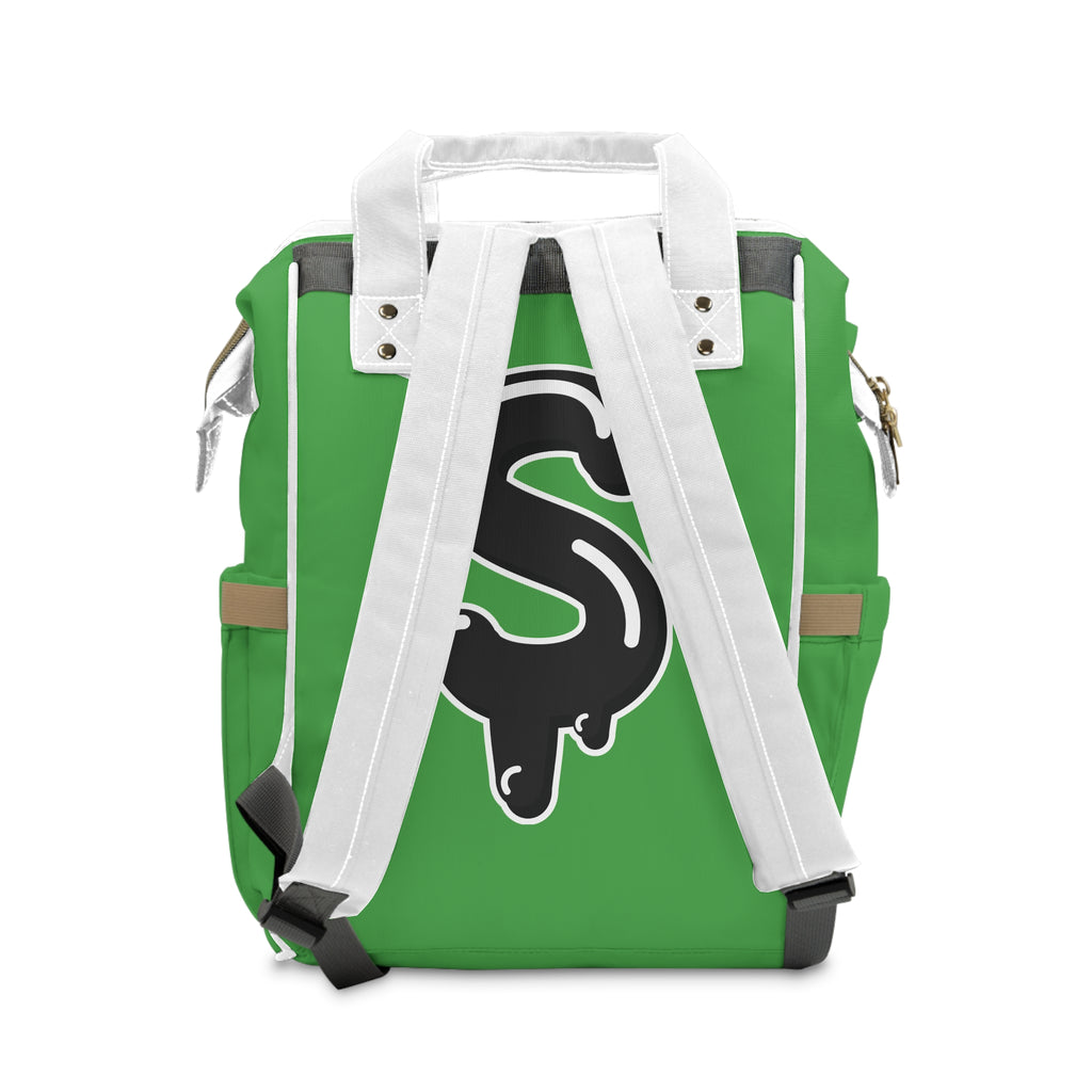 Green/Black Slime Diaper Bag