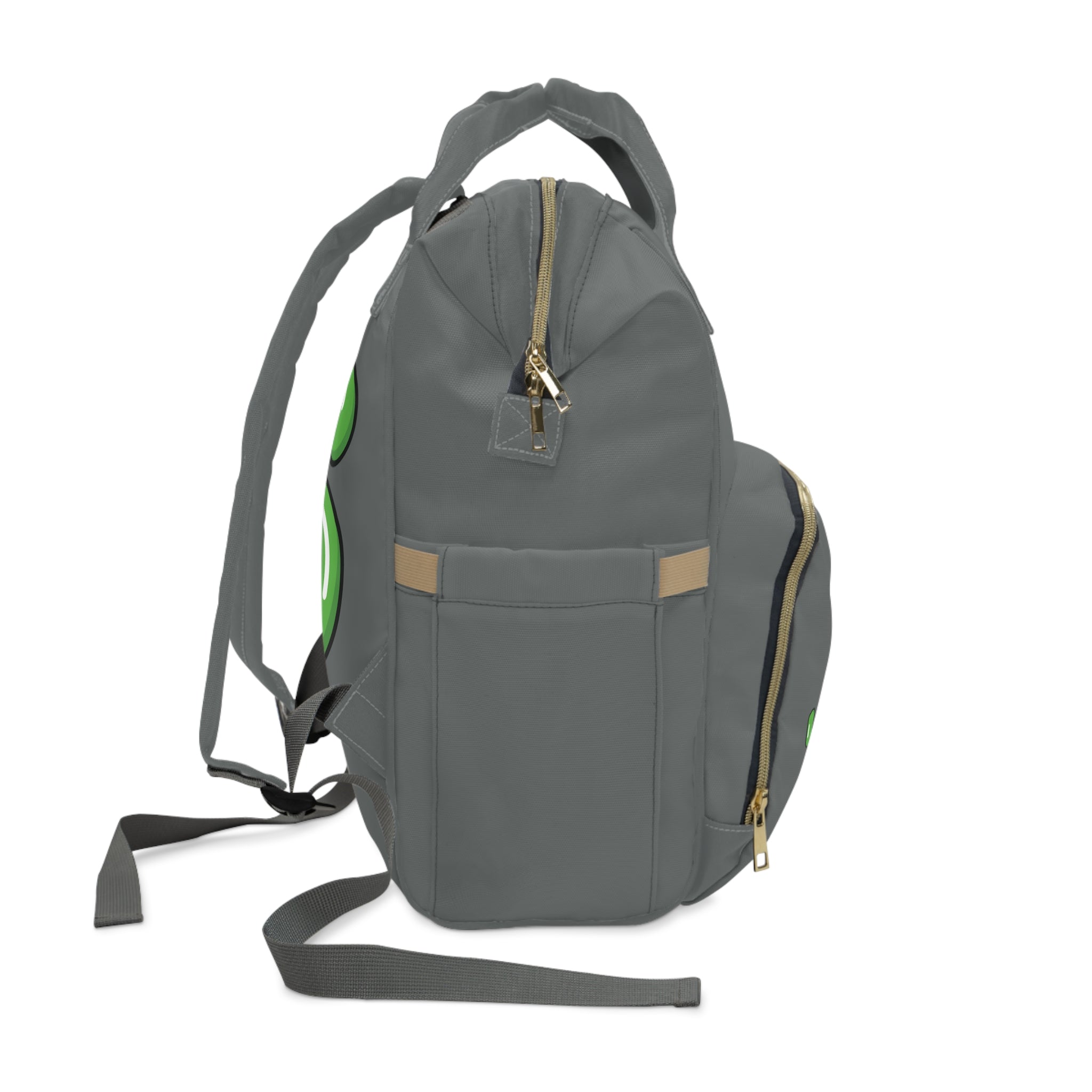 The Slime Shop Diaper Backpack — Gray / Green Slime Sircle
