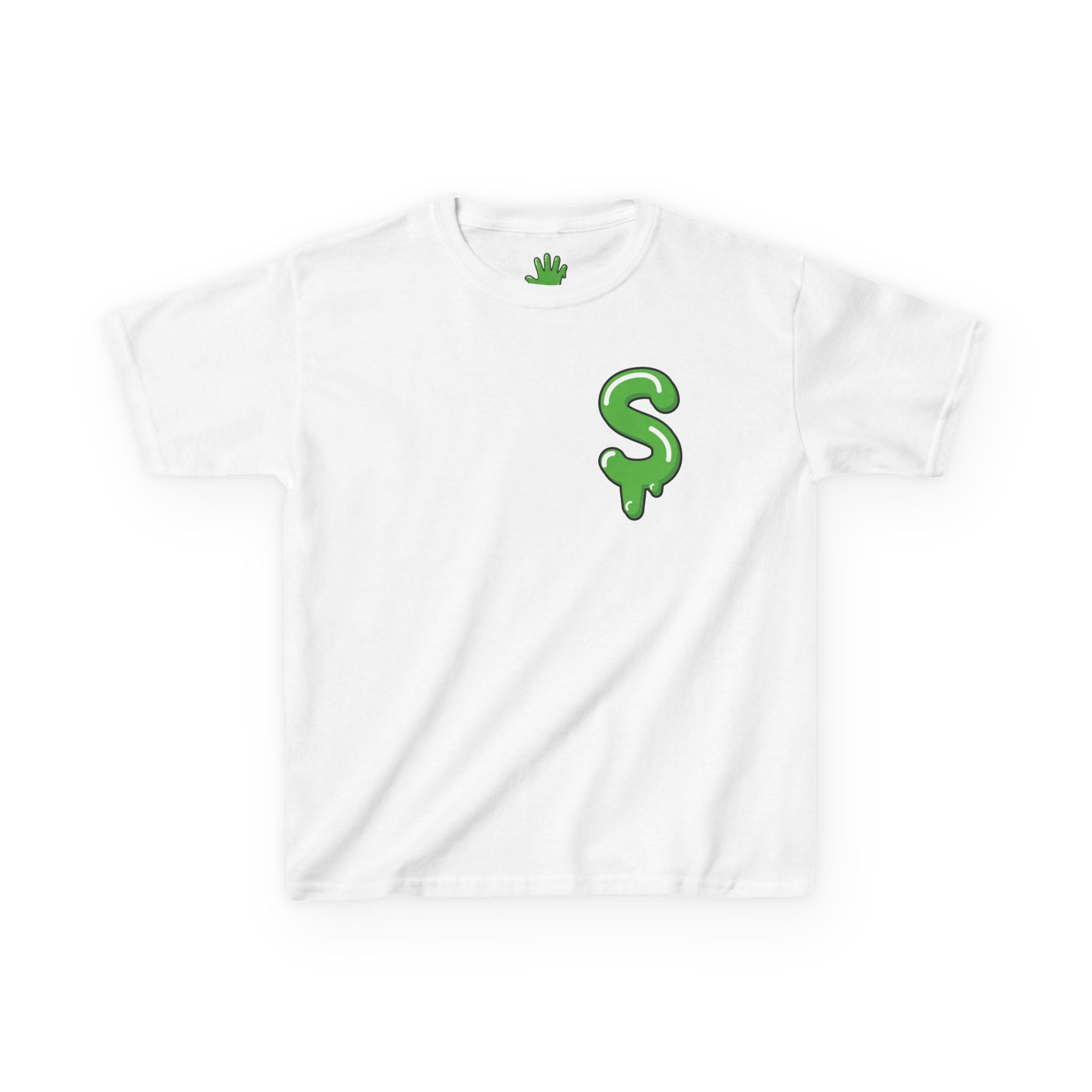 The Slime Shop Kids Tee — Royal Blue / Green Slime Sircle