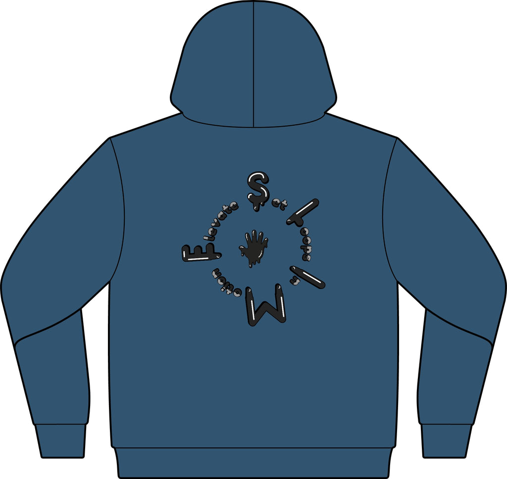 The Slime Shop Fleece Hoodie — Military Green / Black Slime S