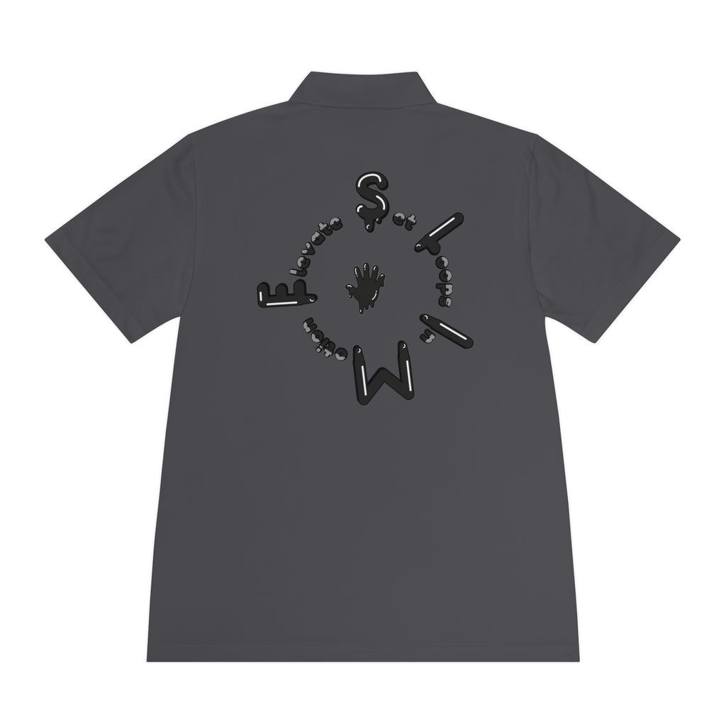 The Slime Shop Sport Polo — Lime Green / Black Slime Sircle