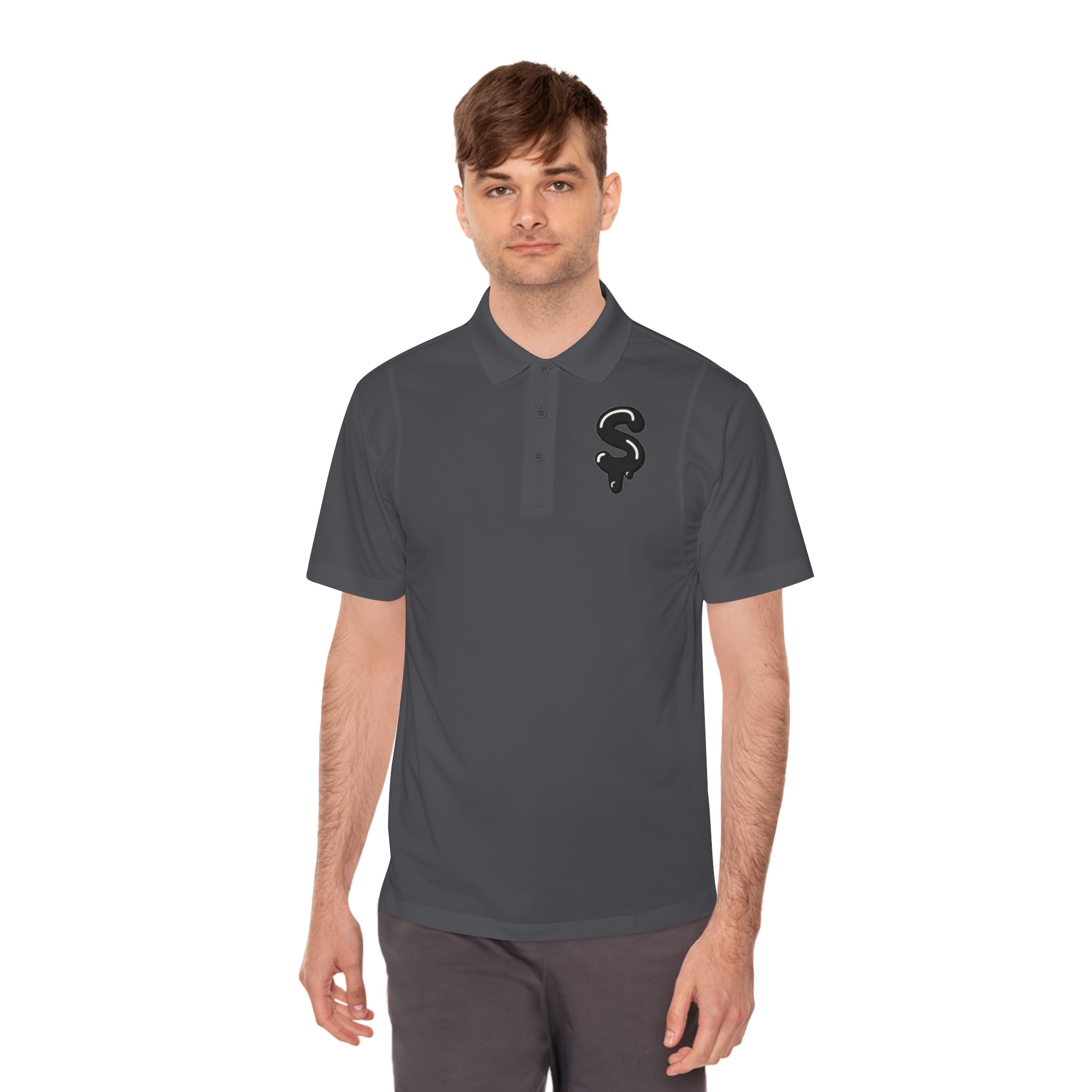 The Slime Shop Sport Polo — Lime Green / Black Slime Sircle
