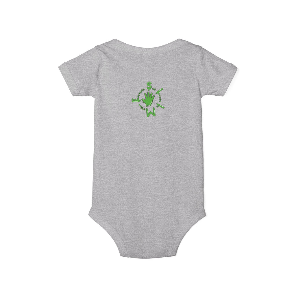 The Slime Shop Infant Bodysuit — Royal Blue / Green Slime Sircle