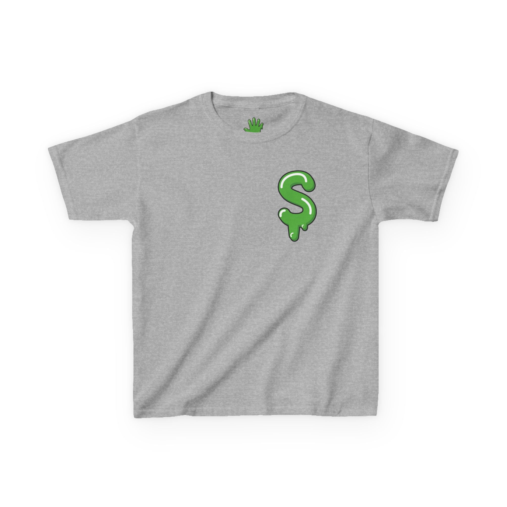 The Slime Shop Kids Tee — Royal Blue / Green Slime Sircle