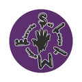 Purple/Black Si5 Slime Round Rug