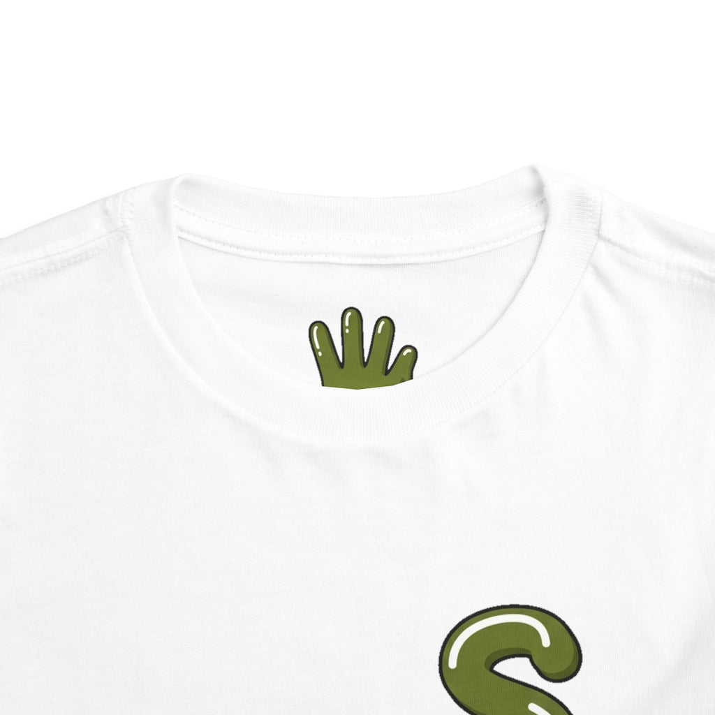 The Slime Shop Toddler Tee — Charcoal / Army Green Slime Sircle