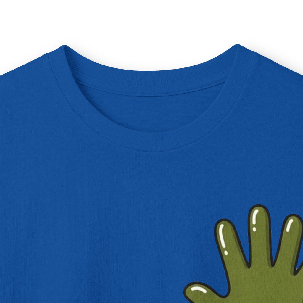 The Slime Shop Ultra Cotton Long-Sleeve — White / Olive Slime In 5