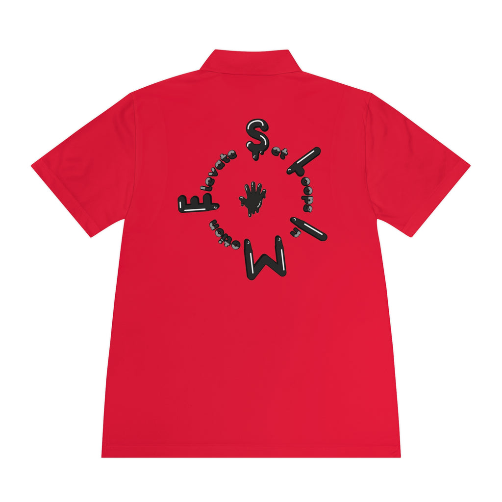 The Slime Shop Sport Polo — Lime Green / Black Slime Sircle