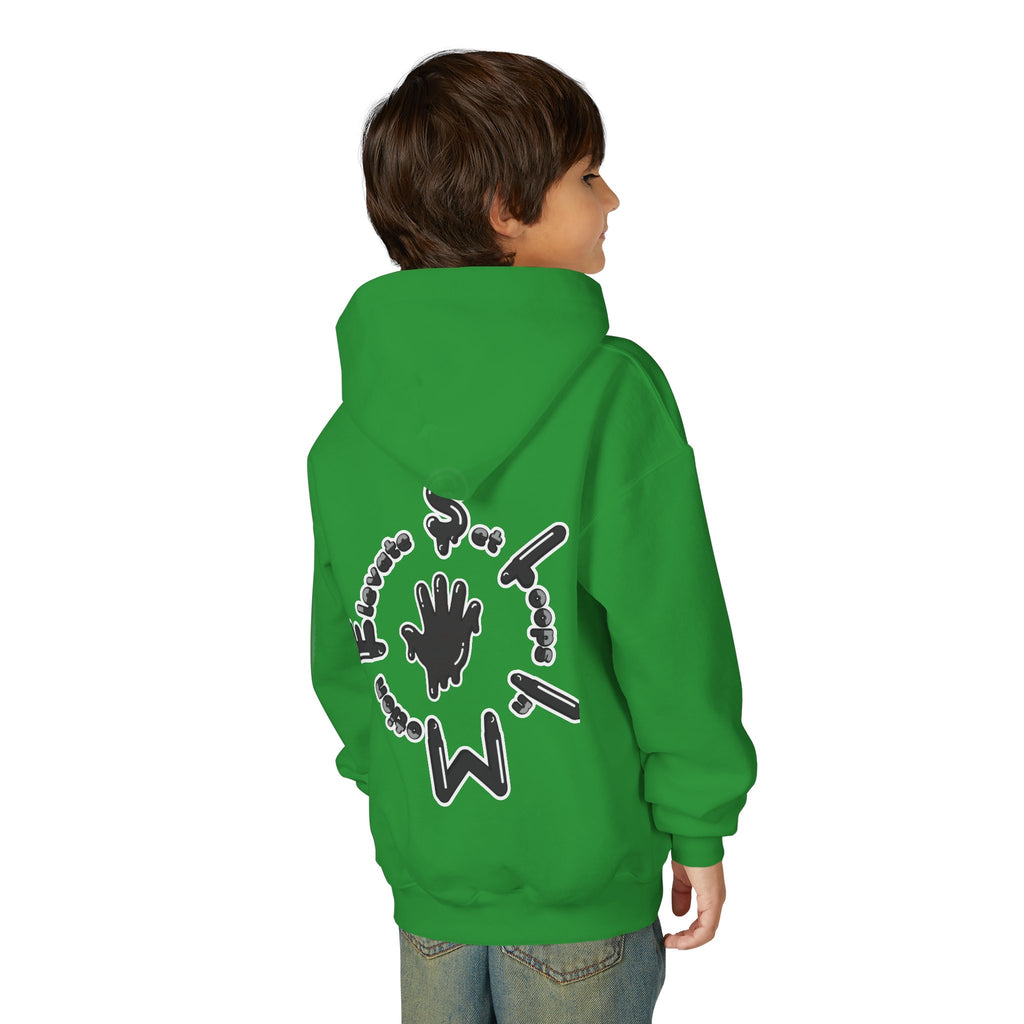 Black Slime Sircle Youth Heavy Blend Hooded Sweatshirt