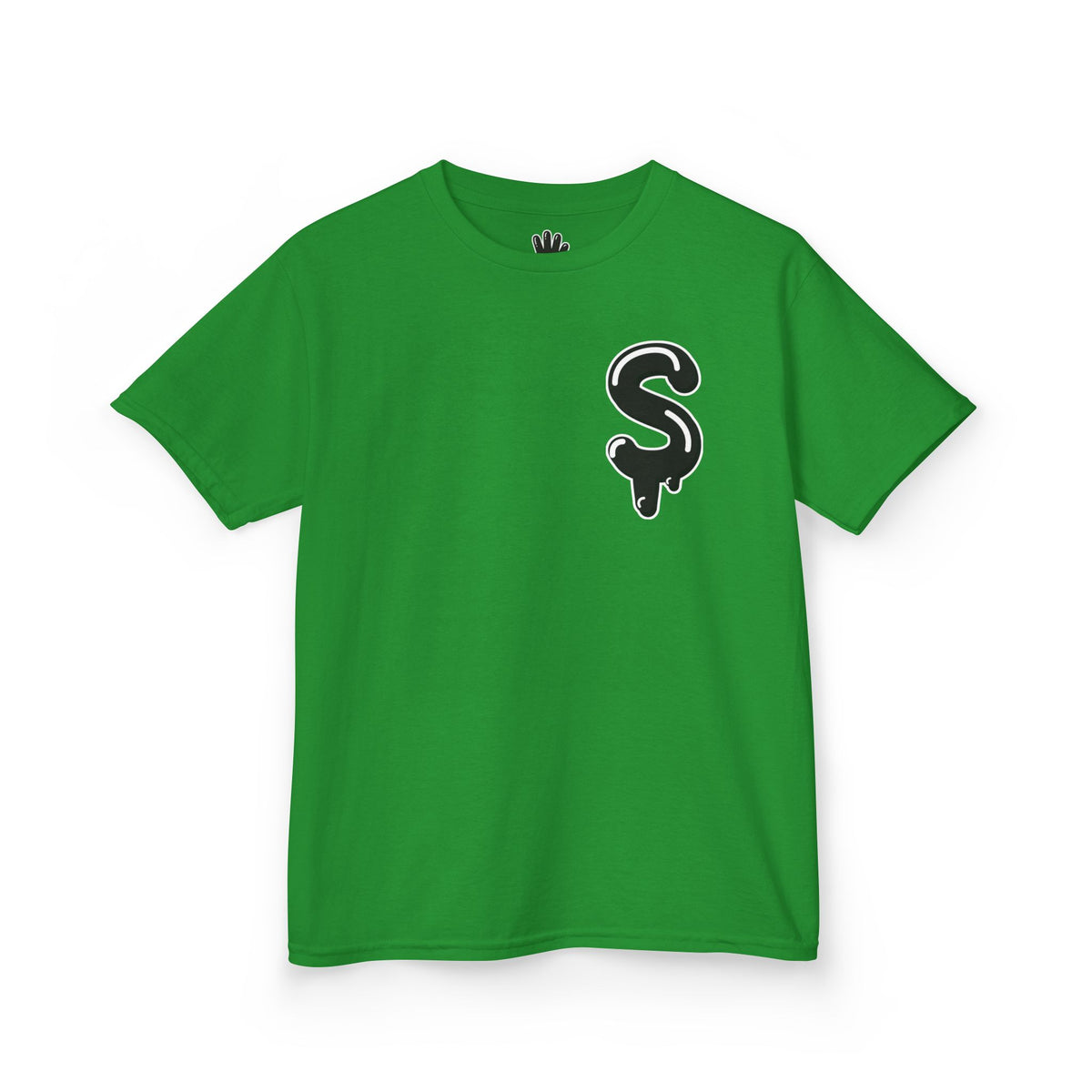 Kids Black/Slime Heavy Cotton™ Tee