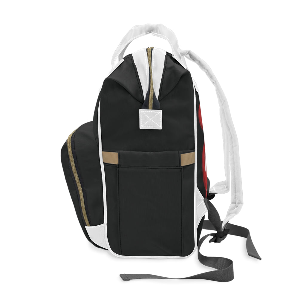 Black/Red Slime Diaper Bag