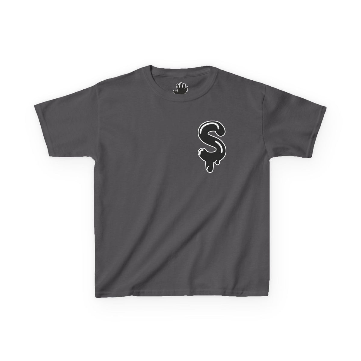 Kids Black/Slime Heavy Cotton™ Tee