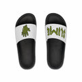 The Slime Shop Slides — Black / Olive Slime In 5