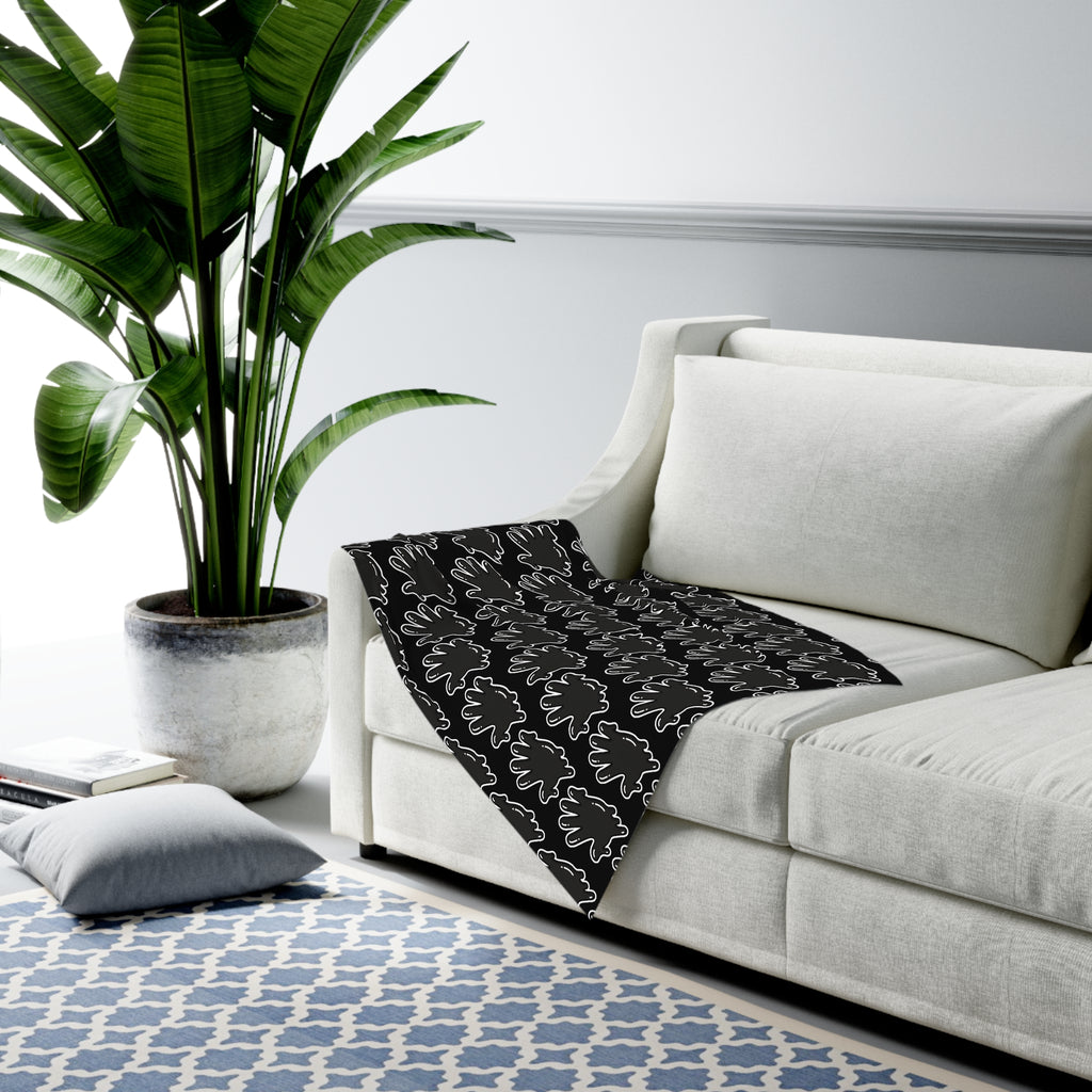 Black/Si5 Baby Swaddle Blanket