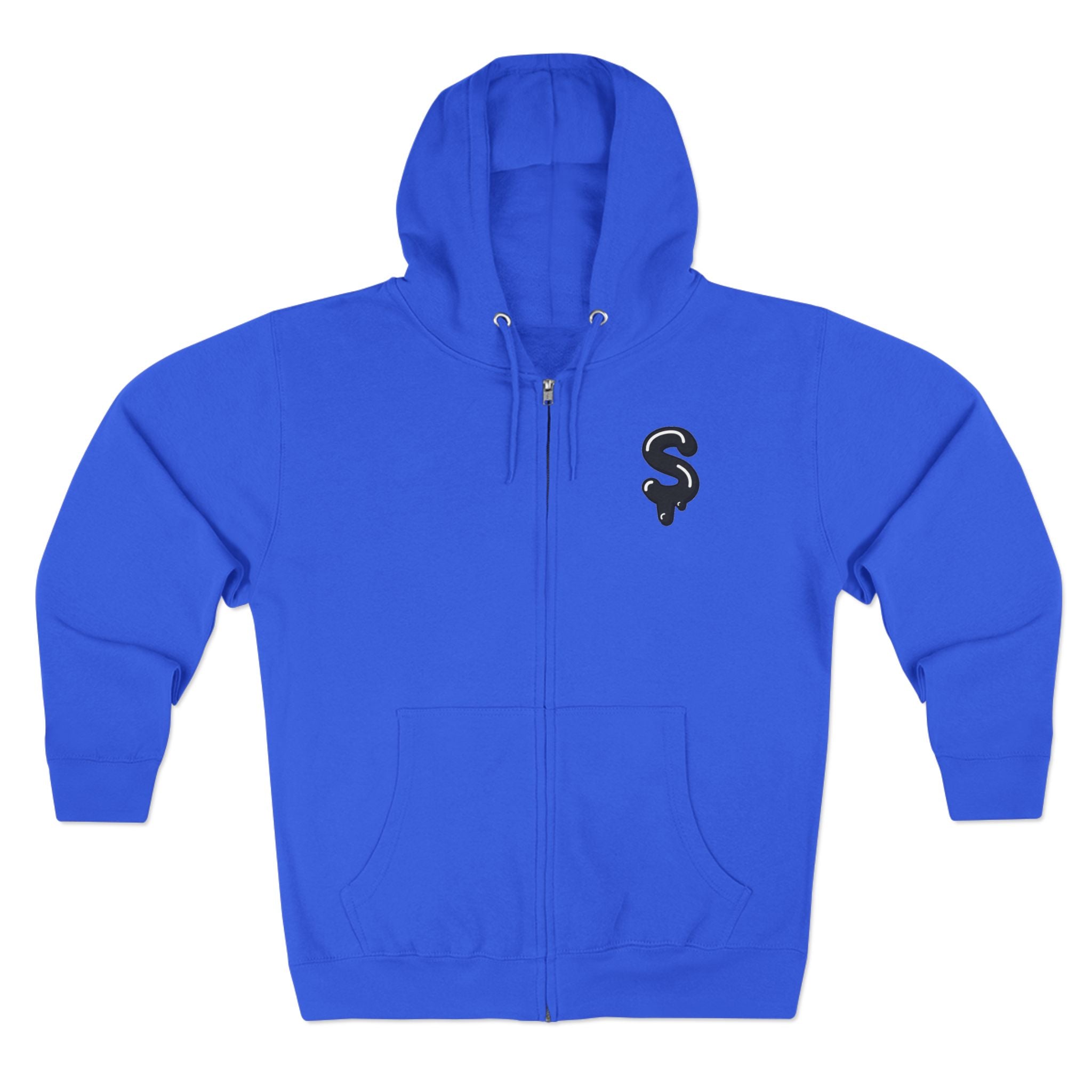 The Slime Shop Zip Hoodie — Heather / Black Slime $