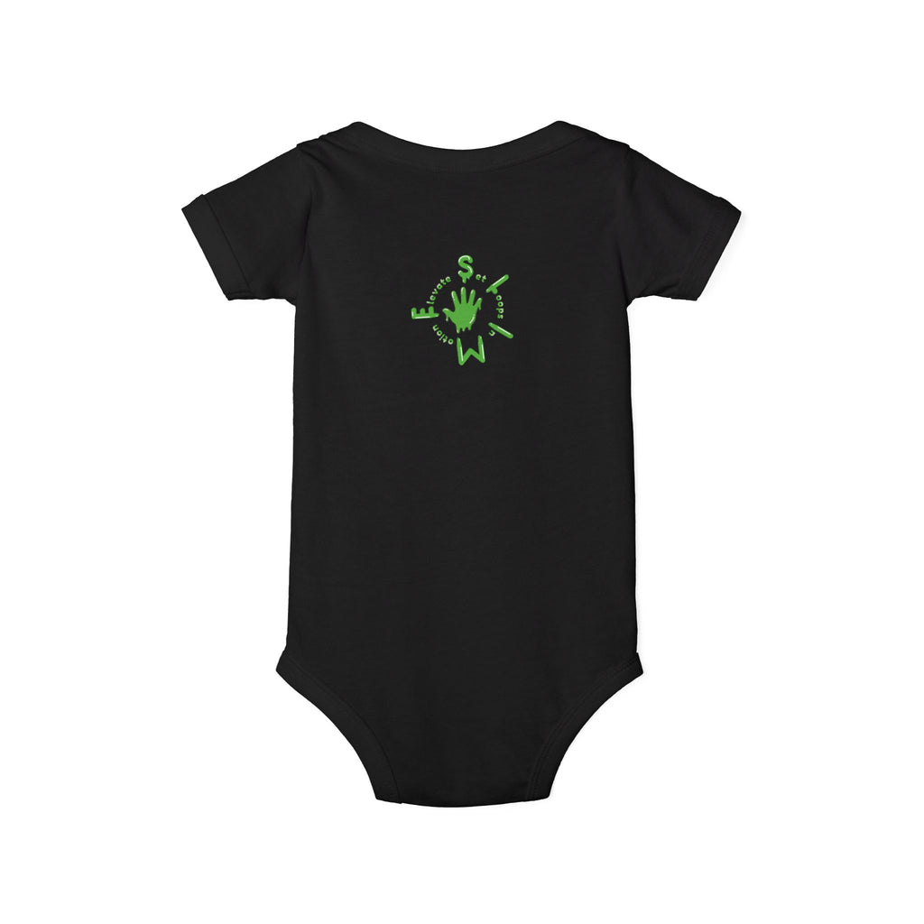 The Slime Shop Infant Bodysuit — Royal Blue / Green Slime Sircle