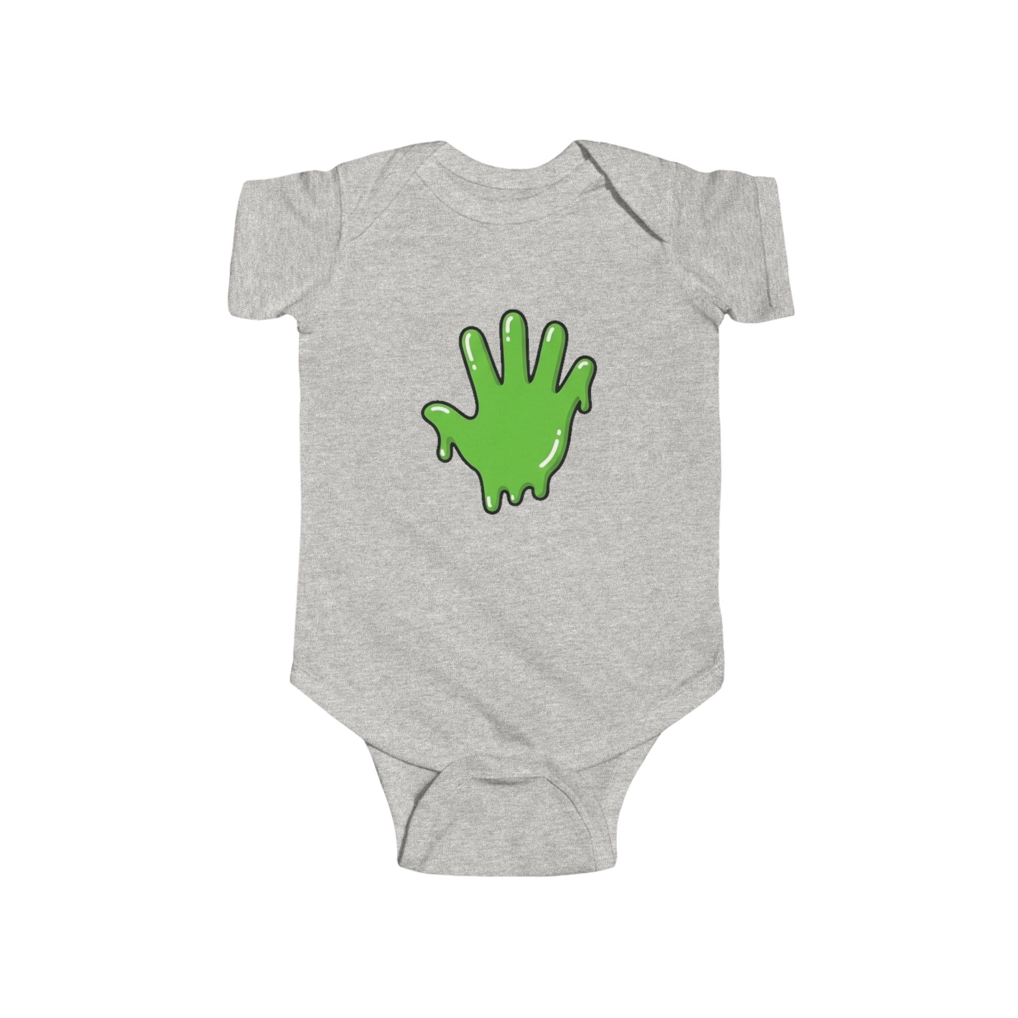 The Slime Shop Infant Fine Jersey Bodysuit — Royal Blue / Green Slime In 5