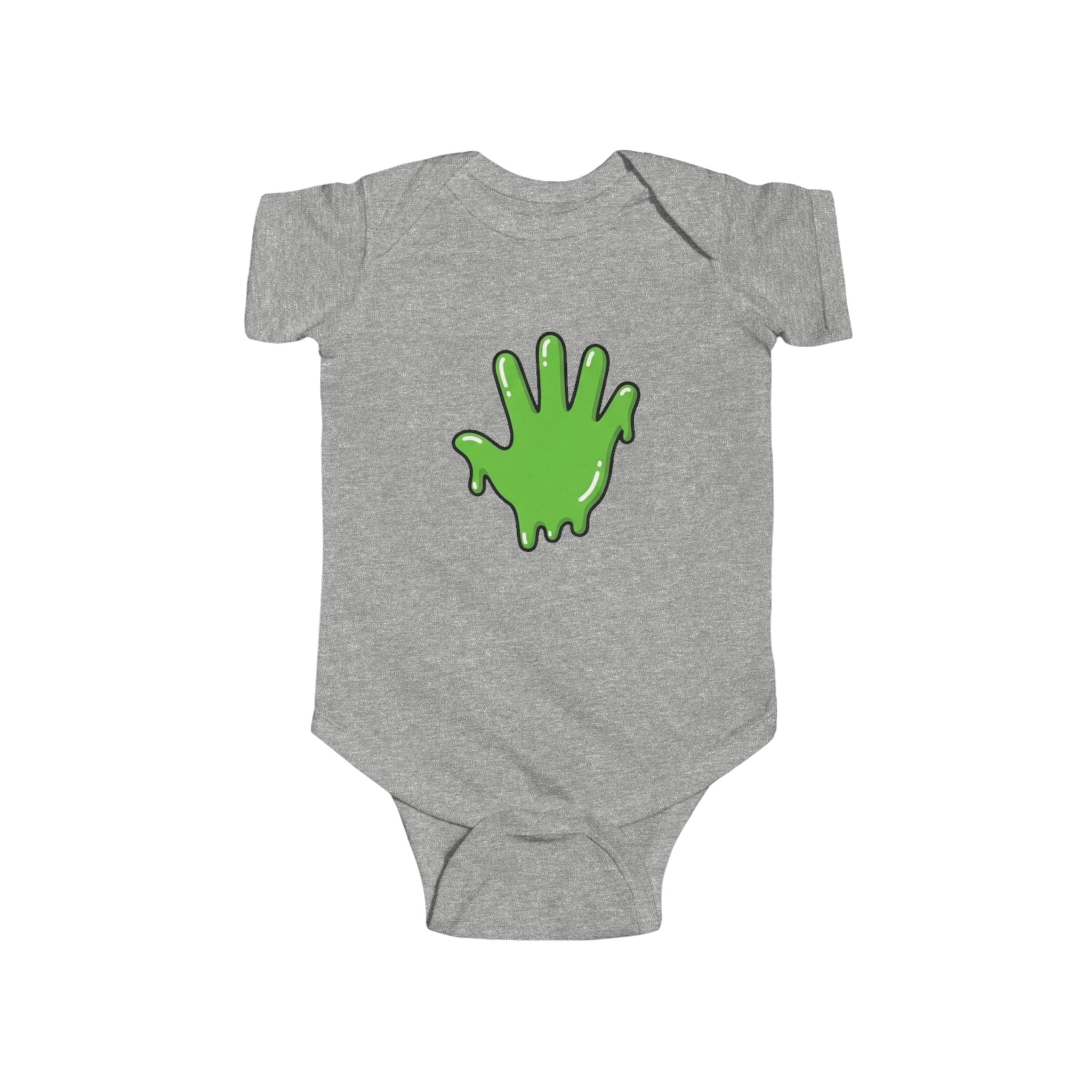 The Slime Shop Infant Fine Jersey Bodysuit — Royal Blue / Green Slime In 5