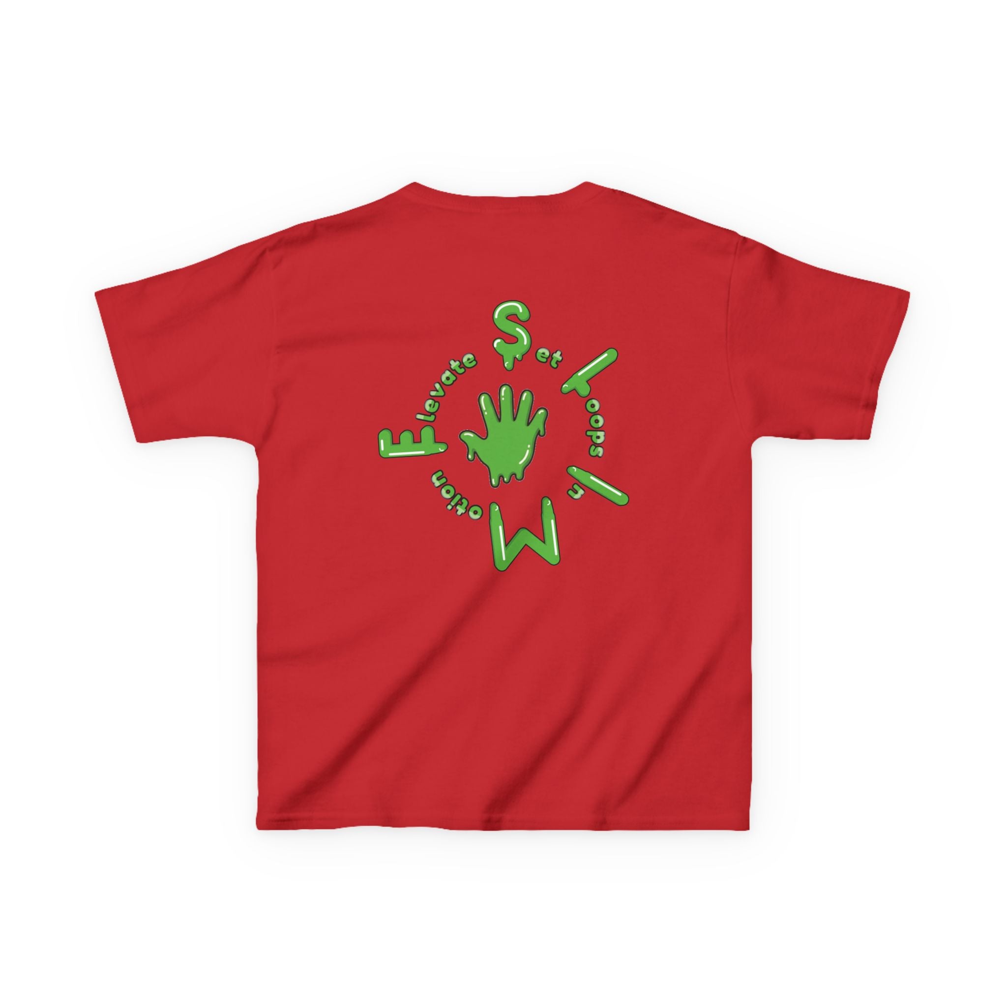 The Slime Shop Kids Tee — Royal Blue / Green Slime Sircle