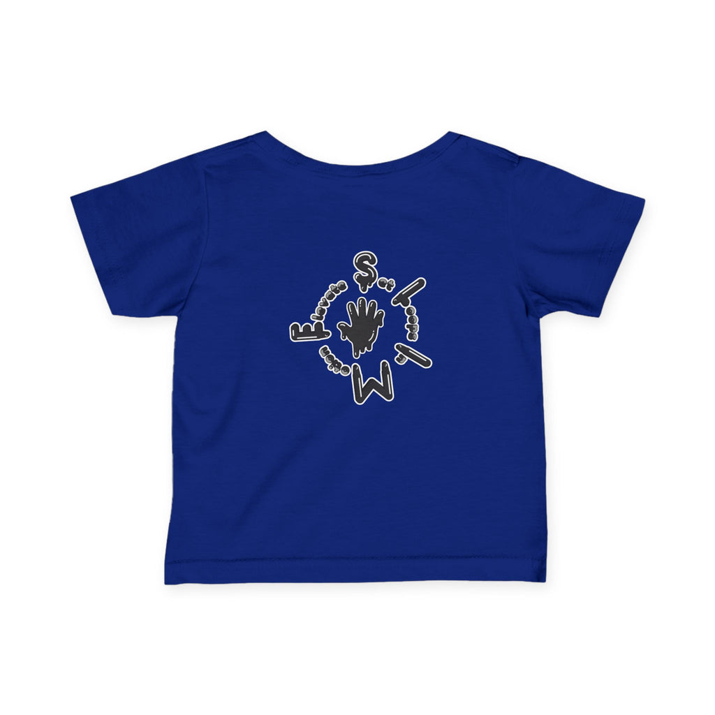 Infant Black/Slime Fine Jersey Tee