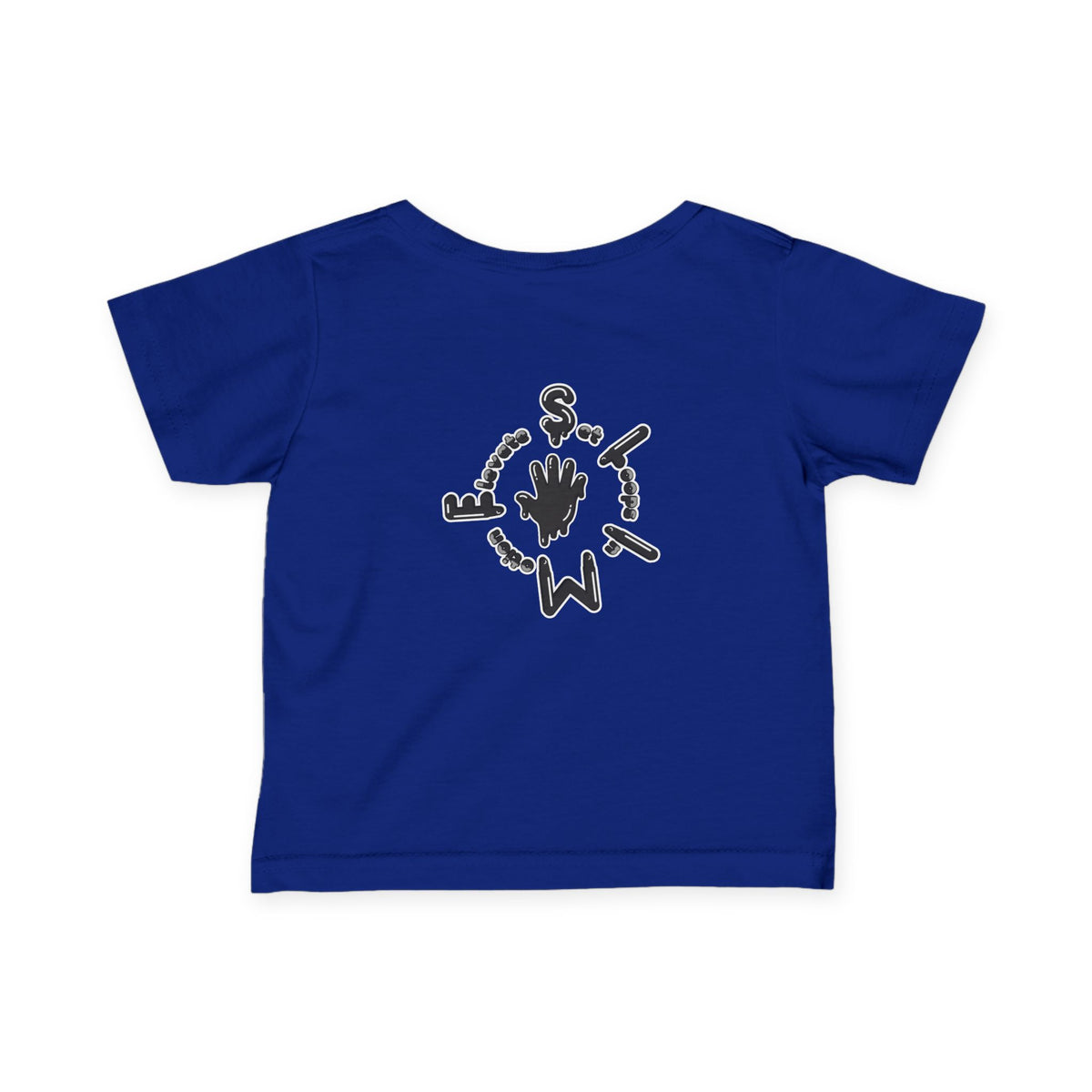 Infant Black/Slime Fine Jersey Tee