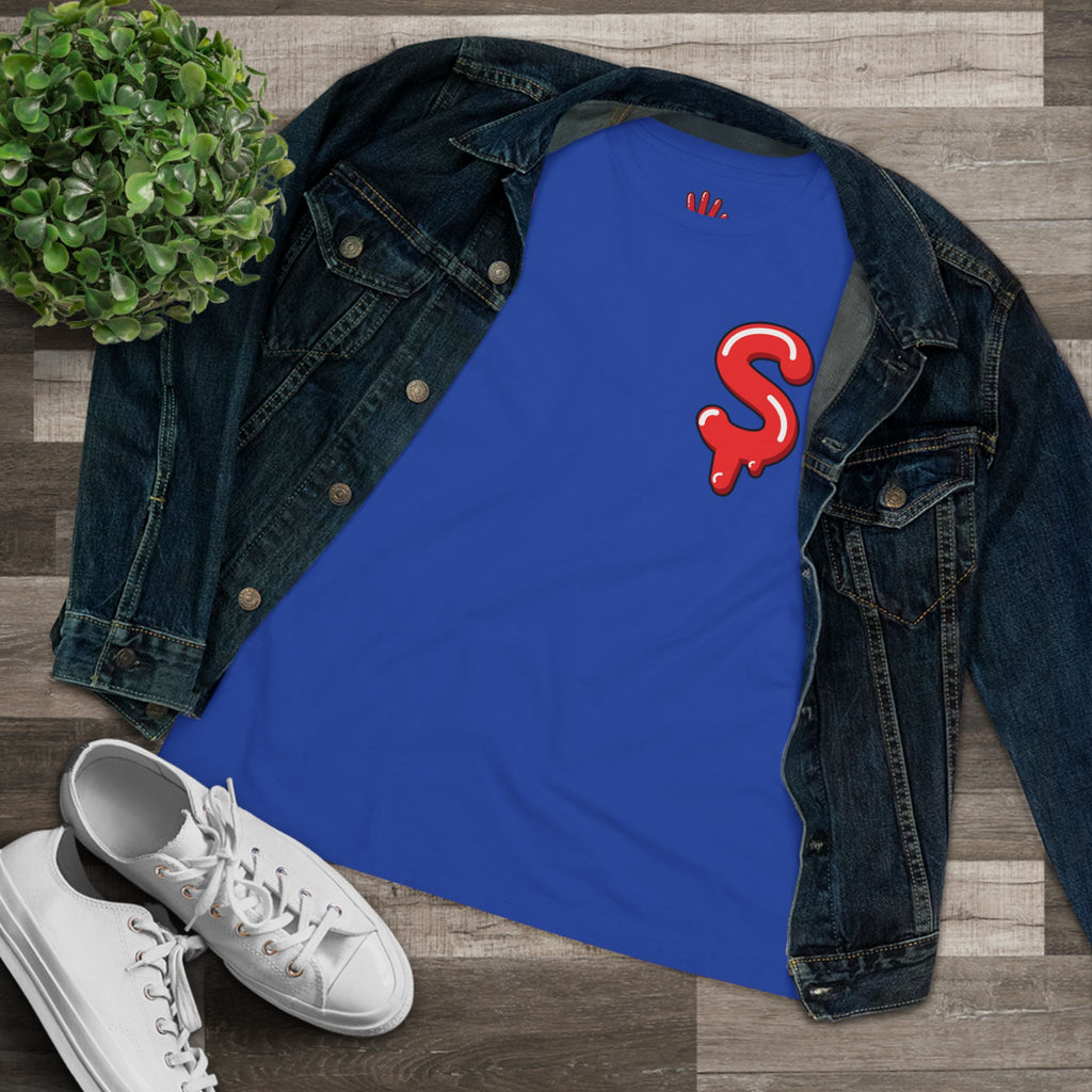 The Slime Shop Women's Tee — White / Red Slime $