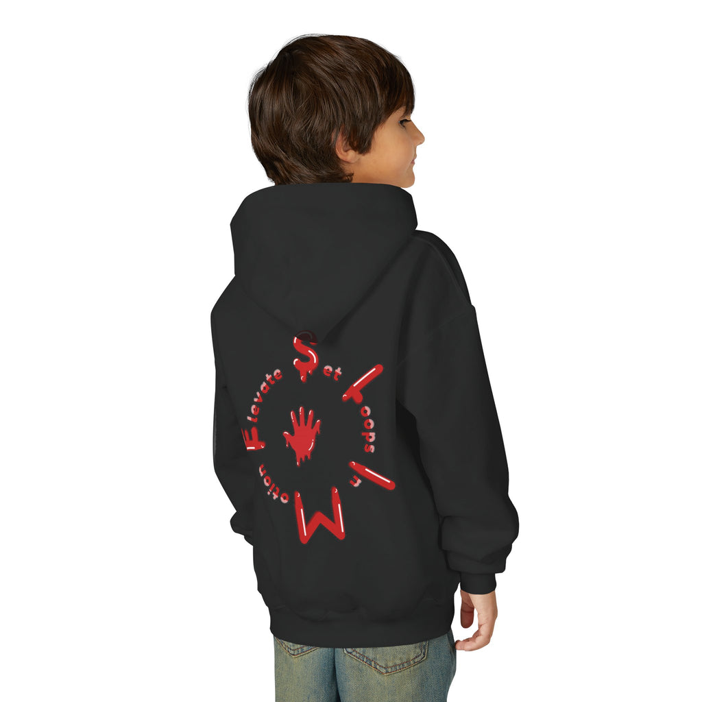 The Slime Shop Youth Hoodie — Green / Red Slime $