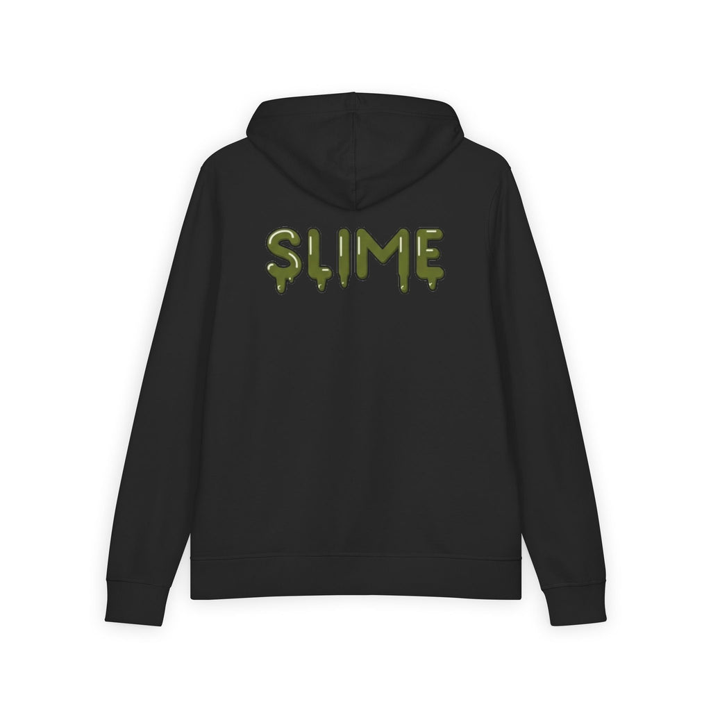 The Slime Shop Full-Zip Hoodie — Black / Red Slime-$