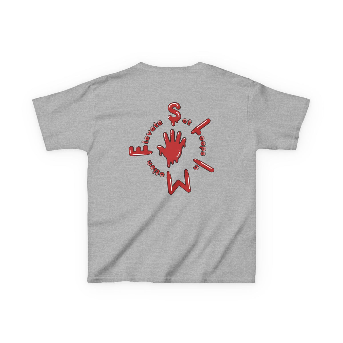 Kids Red/Slime Heavy Cotton™ Tee