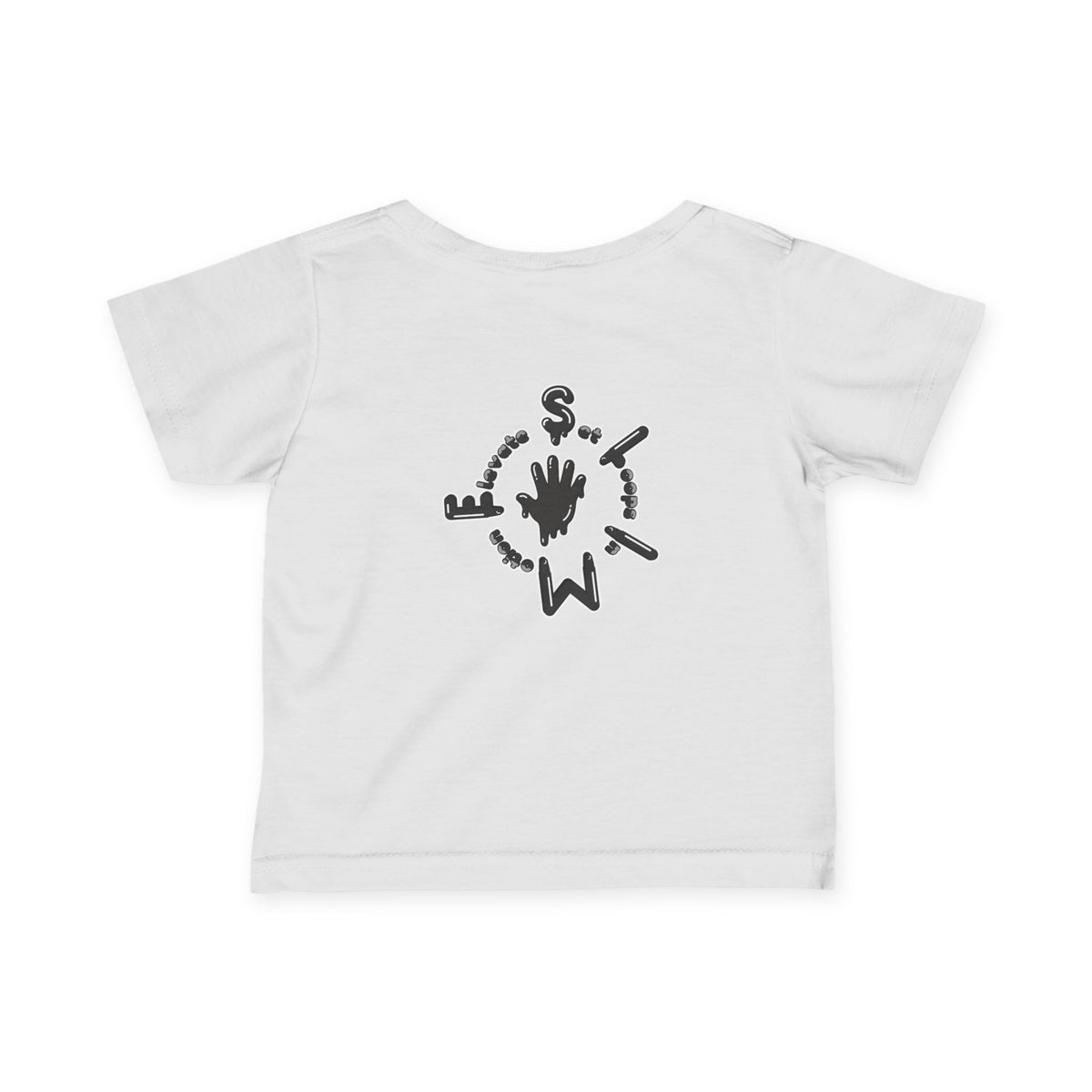 Infant Black/Slime Fine Jersey Tee