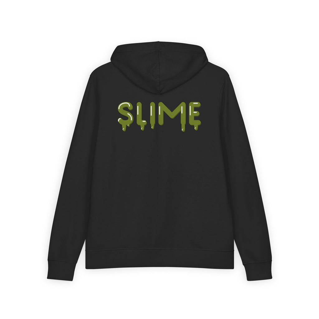 The Slime Shop Full-Zip Hoodie — Black / Olive Slime In 5