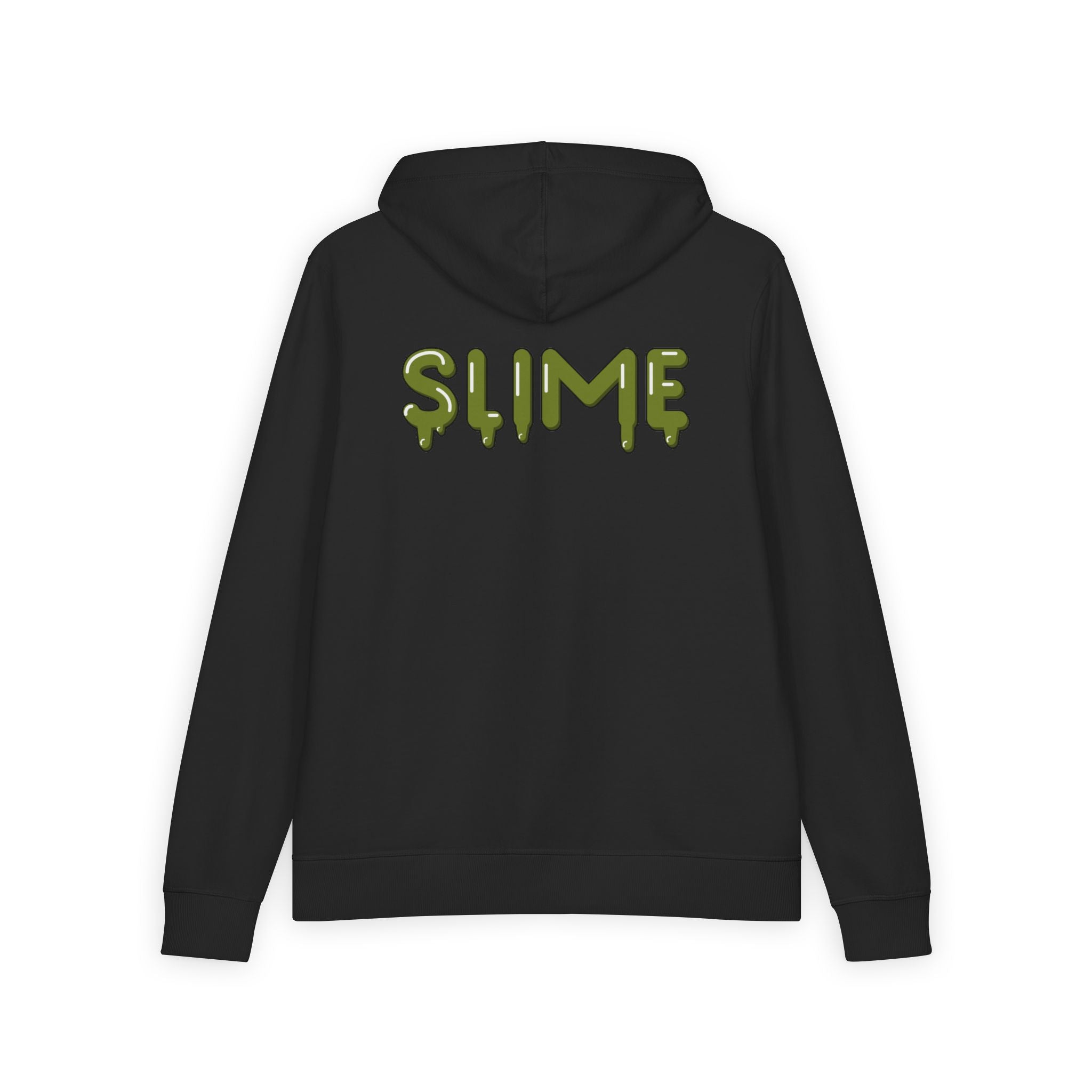 The Slime Shop Full-Zip Hoodie — Black / Olive Slime In 5