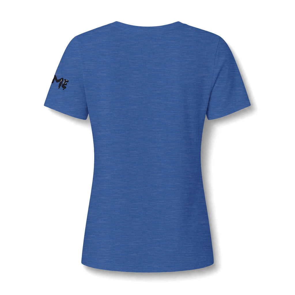 The Slime Shop Women's V-Neck Tee — White / Black Slime $