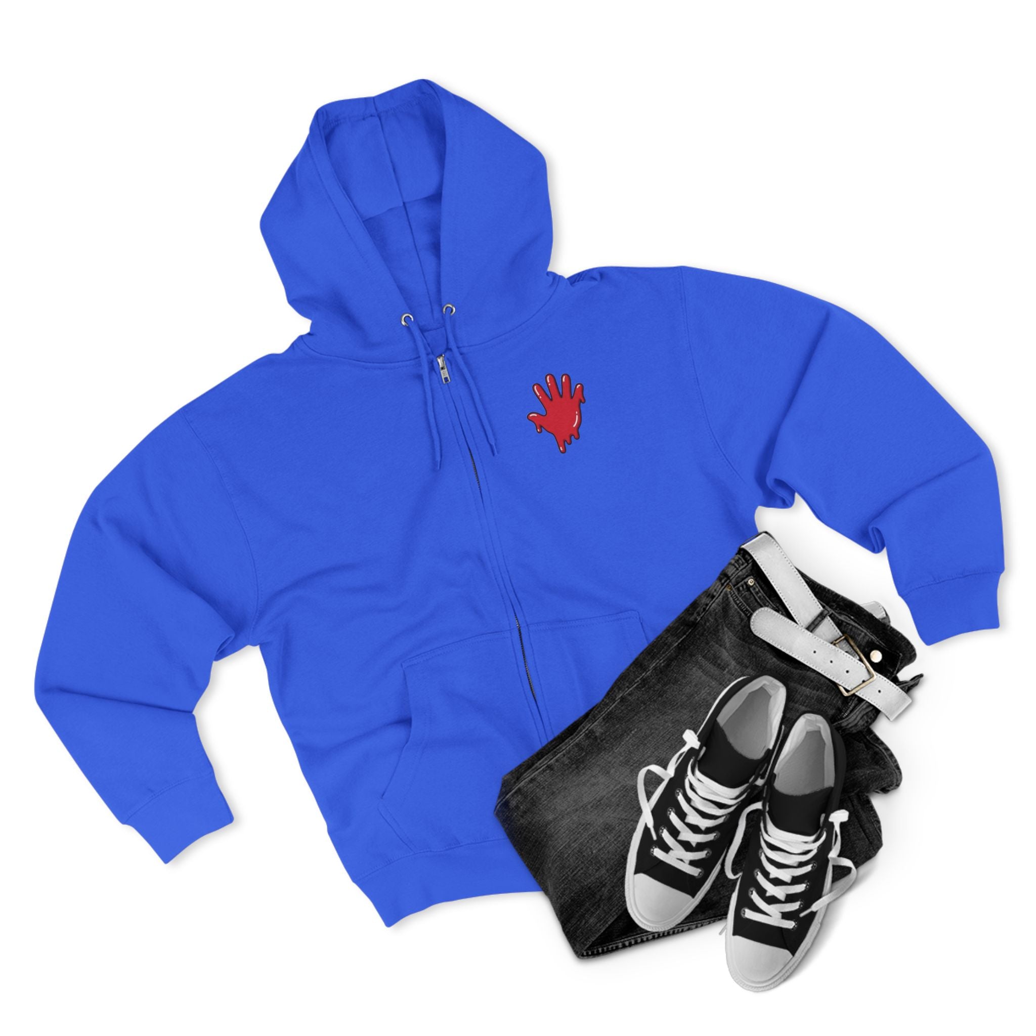 The Slime Shop Zip Hoodie — Heather / Red Slime In 5