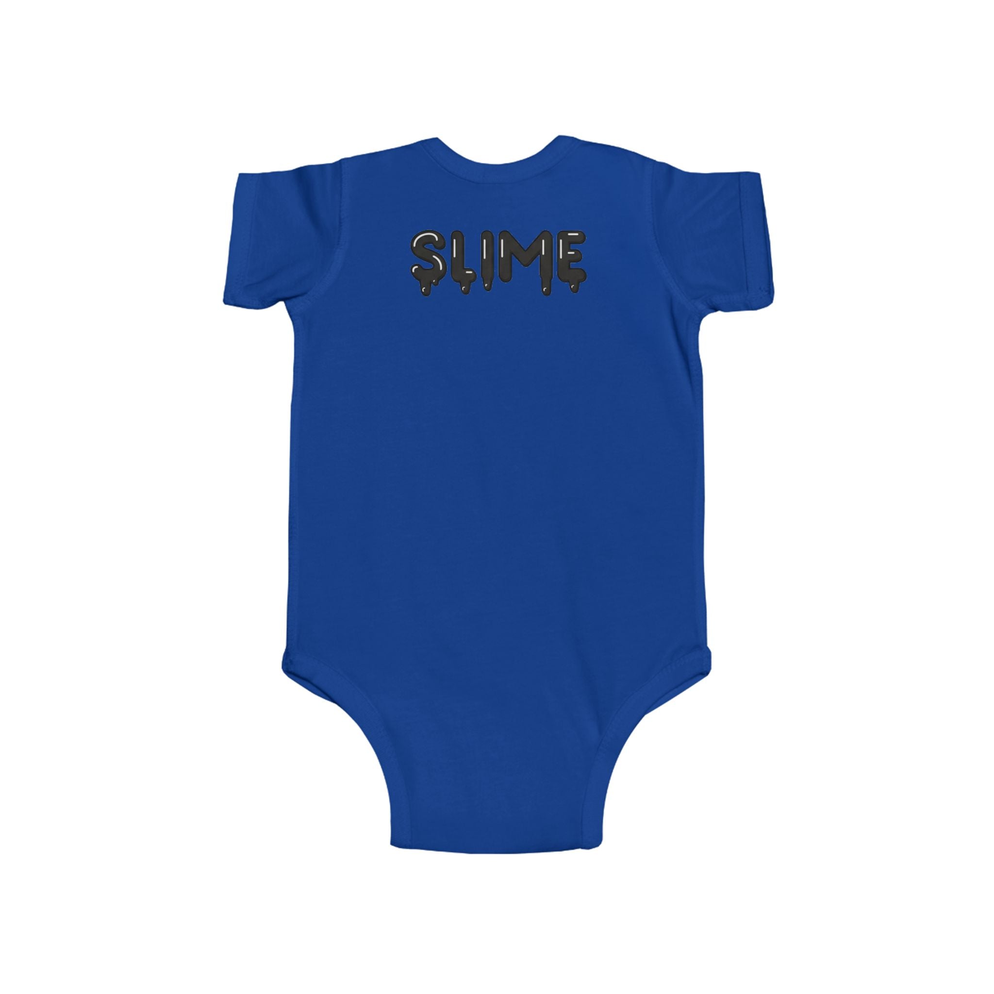 The Slime Shop Infant Fine Jersey Bodysuit — Royal Blue / Black Slime In 5