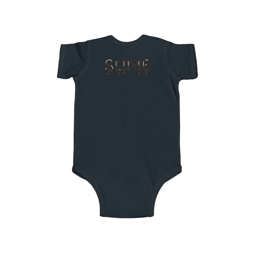 The Slime Shop Infant Fine Jersey Bodysuit — Royal Blue / Black Slime In 5