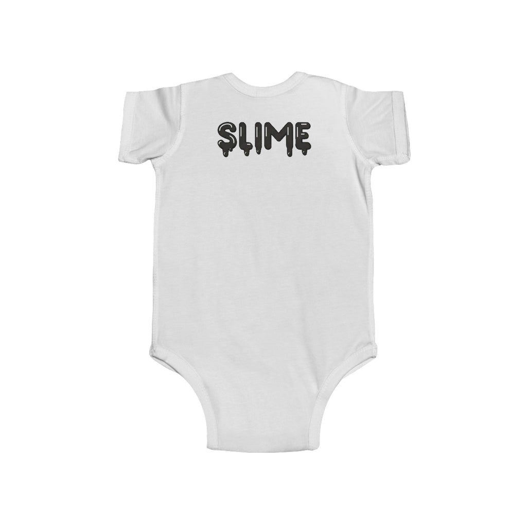 The Slime Shop Infant Fine Jersey Bodysuit — Royal Blue / Black Slime In 5