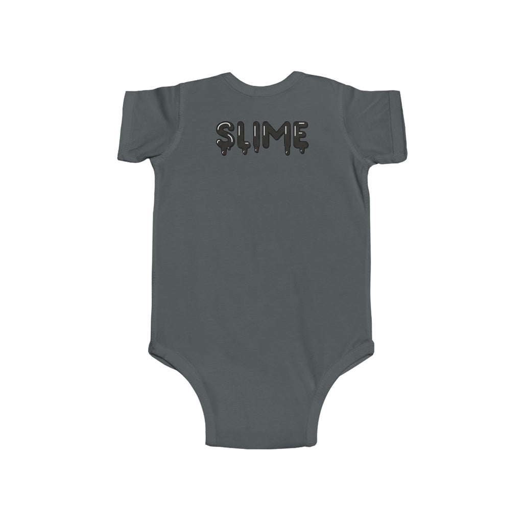 The Slime Shop Infant Fine Jersey Bodysuit — Royal Blue / Black Slime In 5