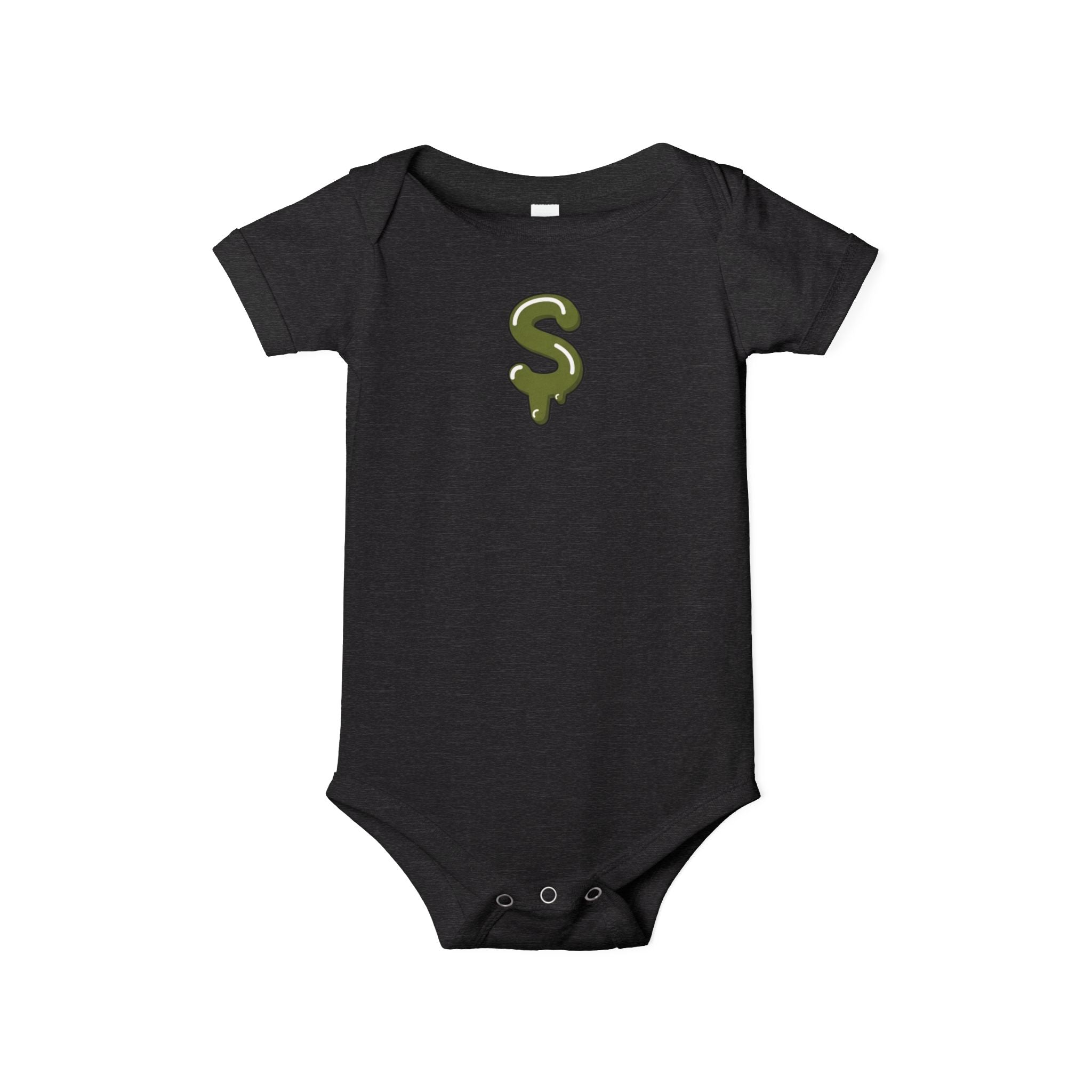 The Slime Shop Infant Jersey One Piece — Royal Blue / Military Green Slime Sircle