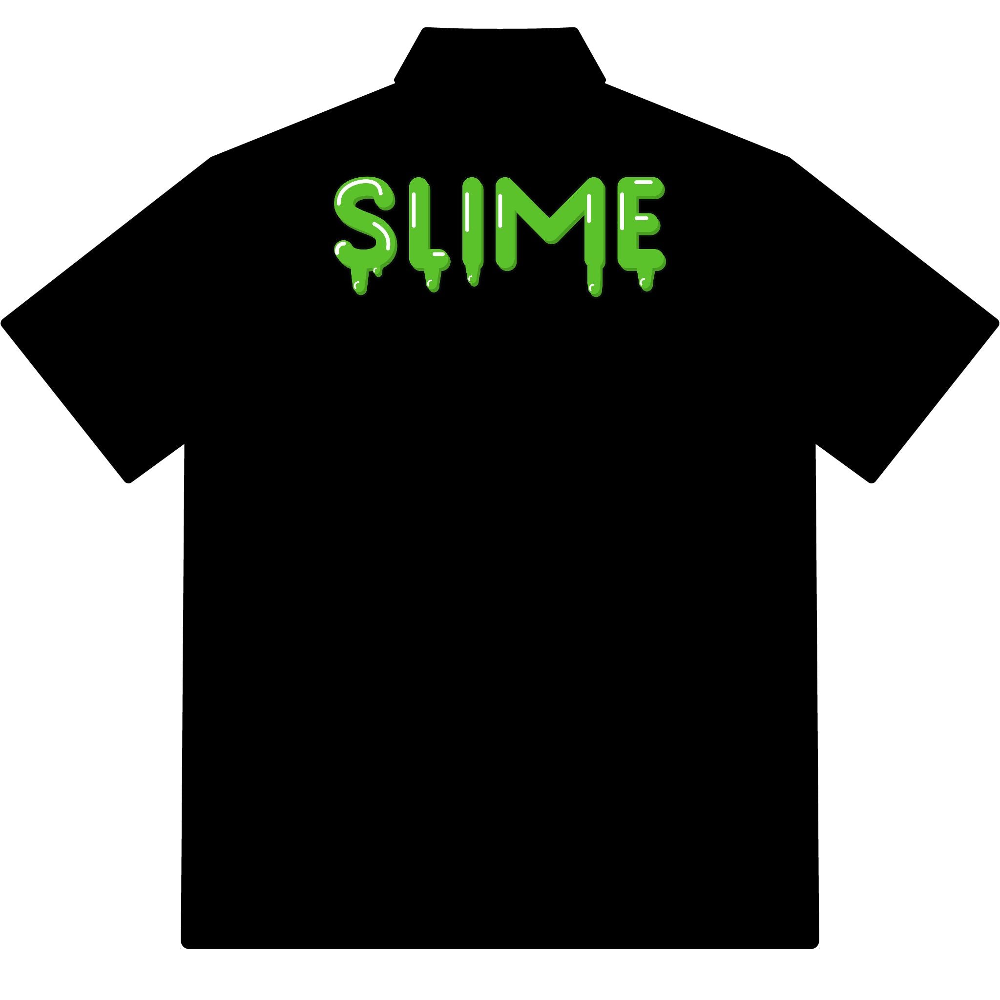 The Slime Shop Pique Polo — White / Green Slime In 5