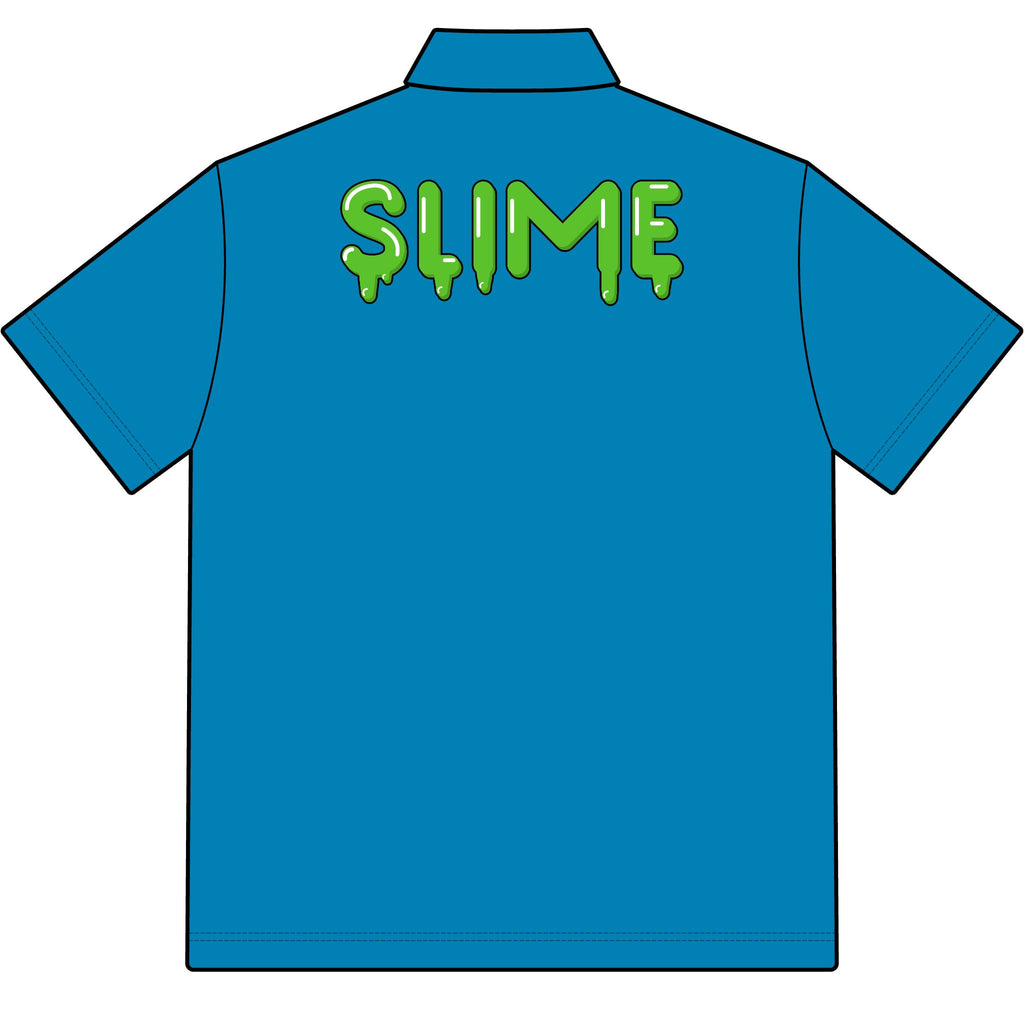 The Slime Shop Pique Polo — White / Green Slime In 5