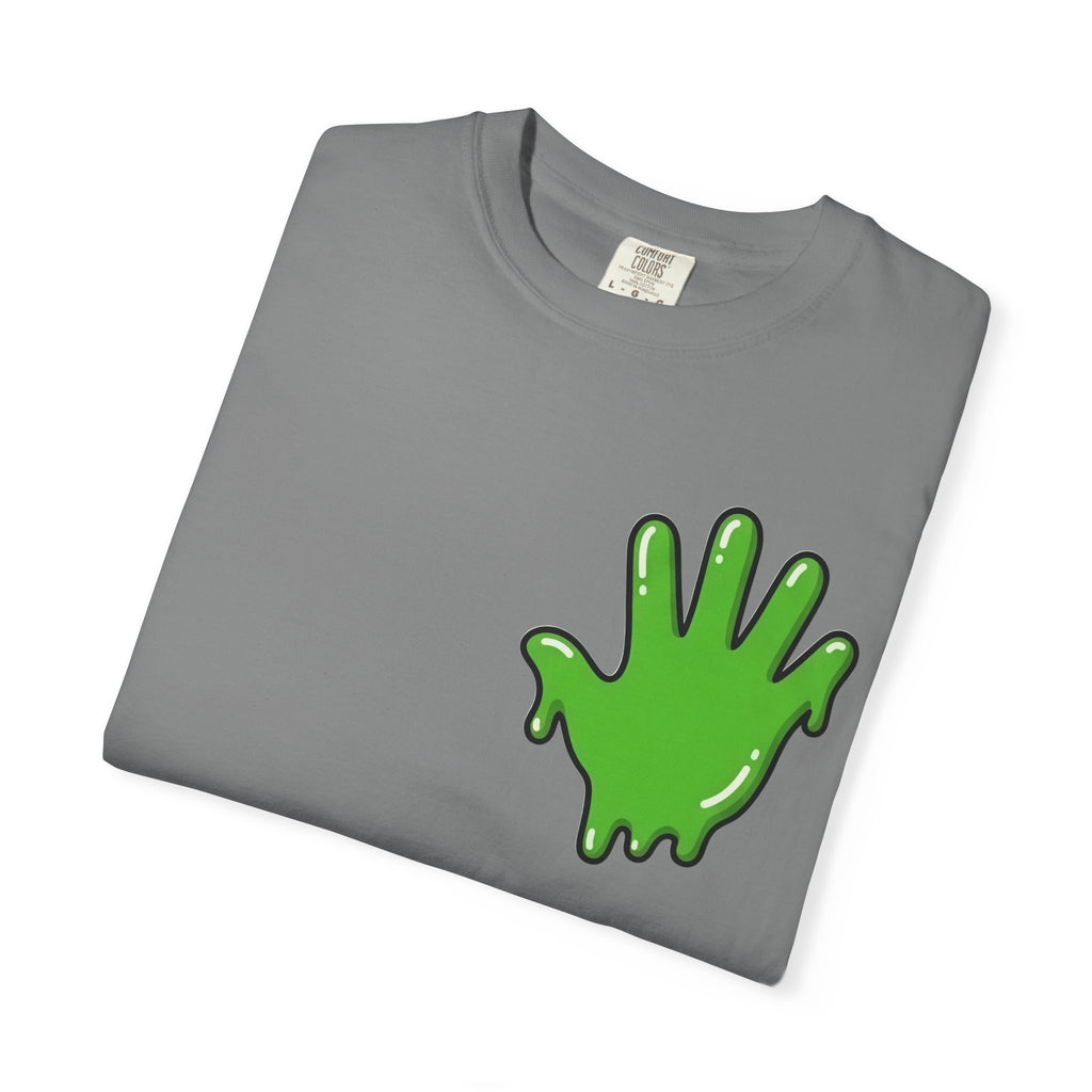 The Slime Shop Signature Tee — White / Green Slime In 5