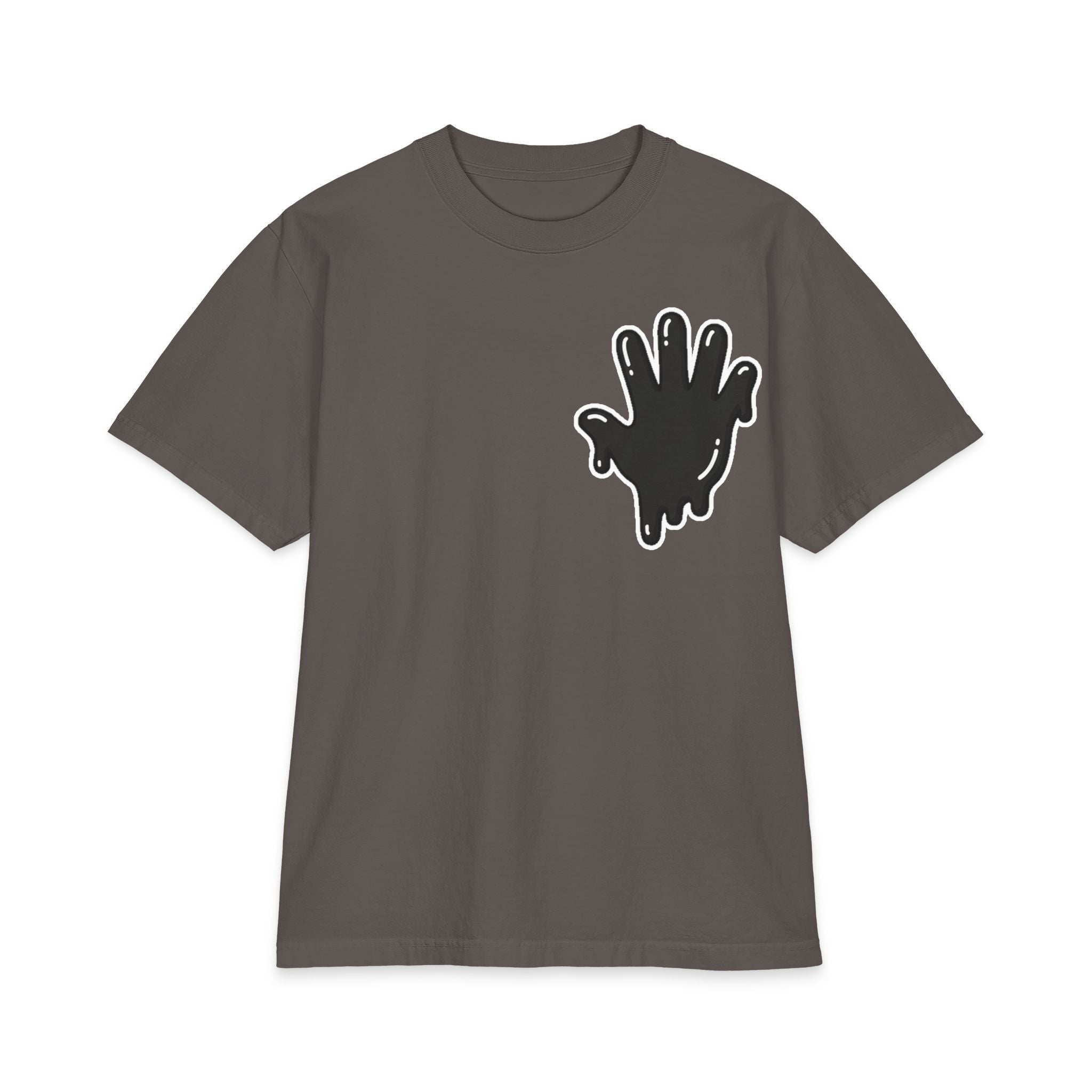 The Slime Shop Max Heavyweight Tee — White / Black SLIME