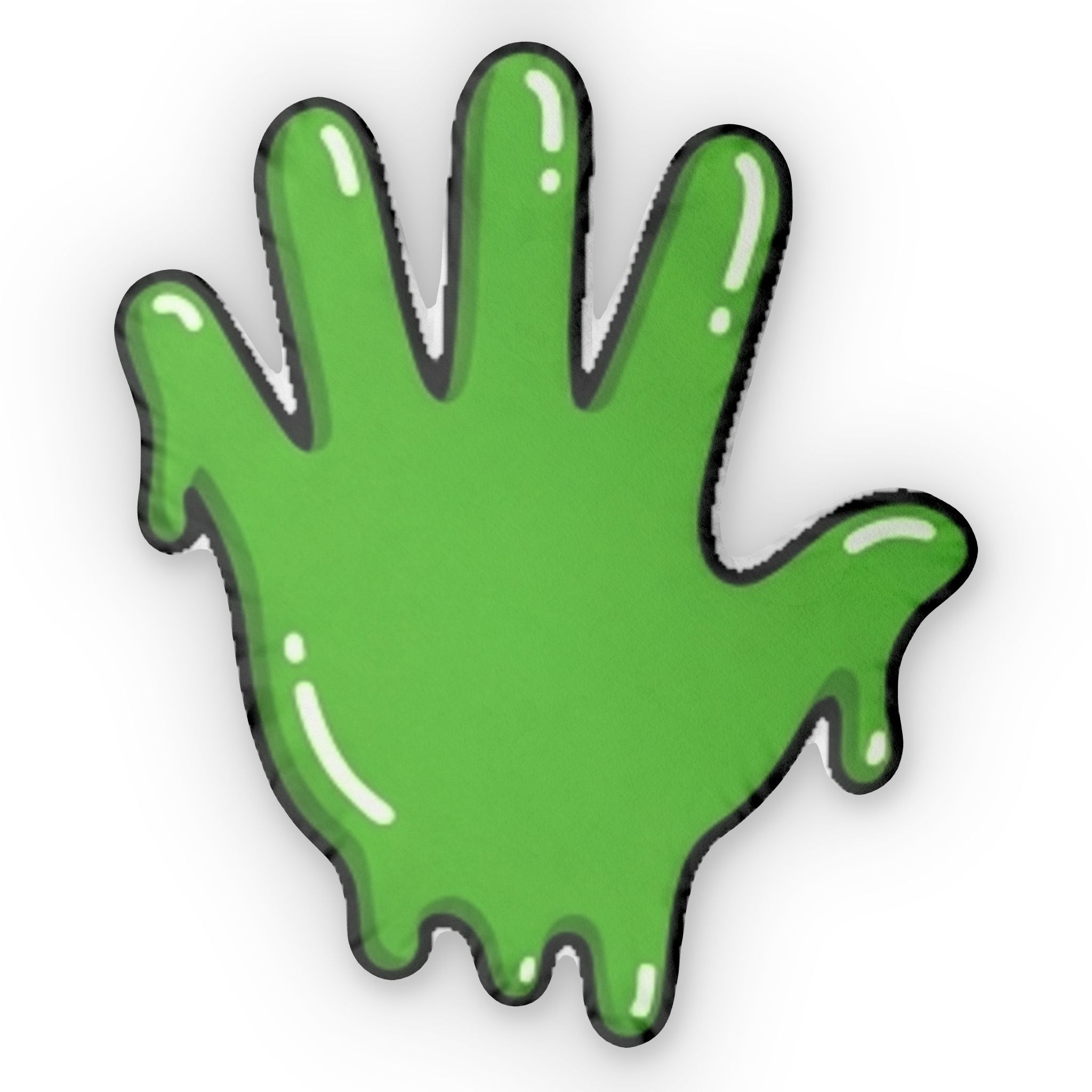 The Slime Shop Slime Hand Shaped Pillow — Green Slime In 5