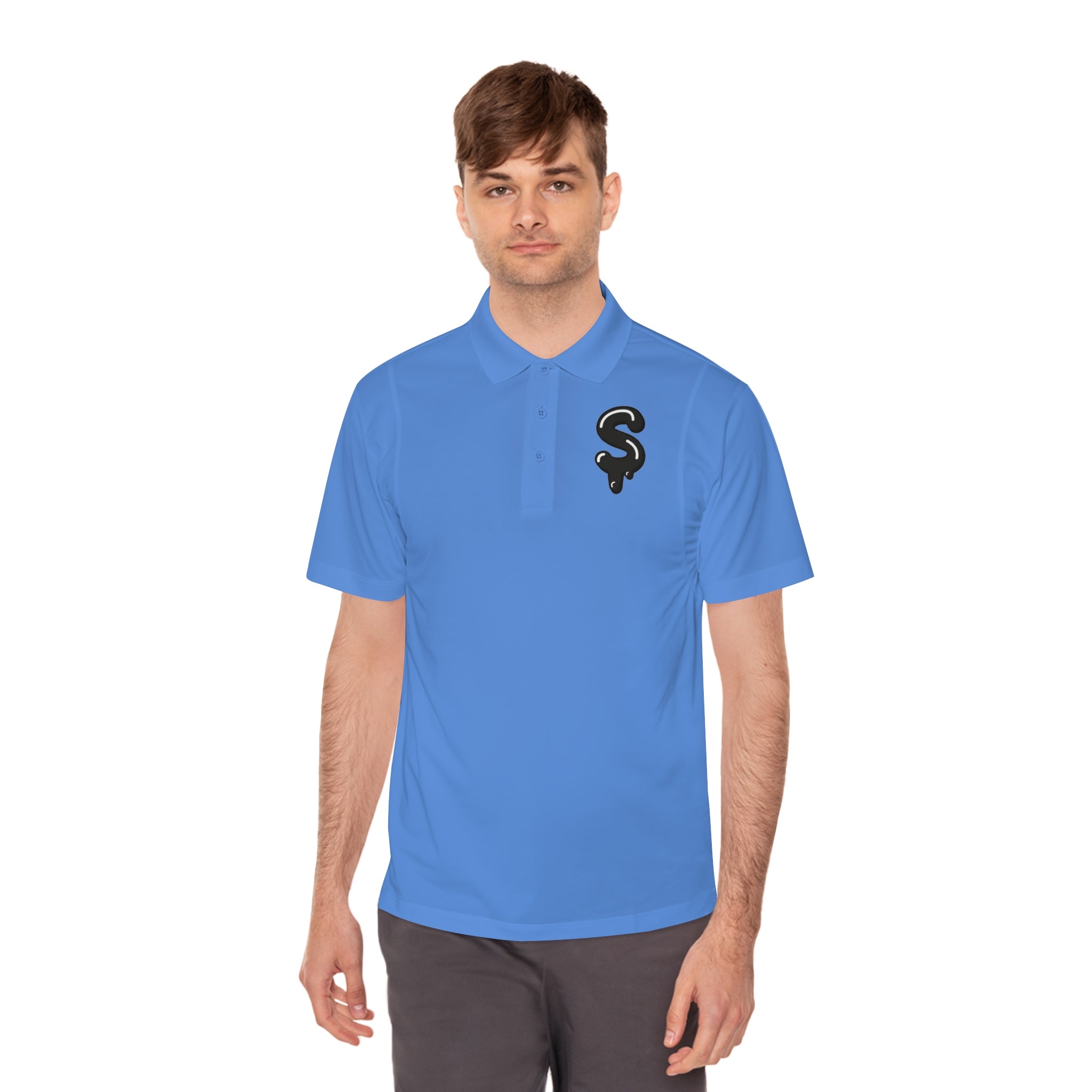 The Slime Shop Sport Polo — Lime Green / Black Slime Sircle