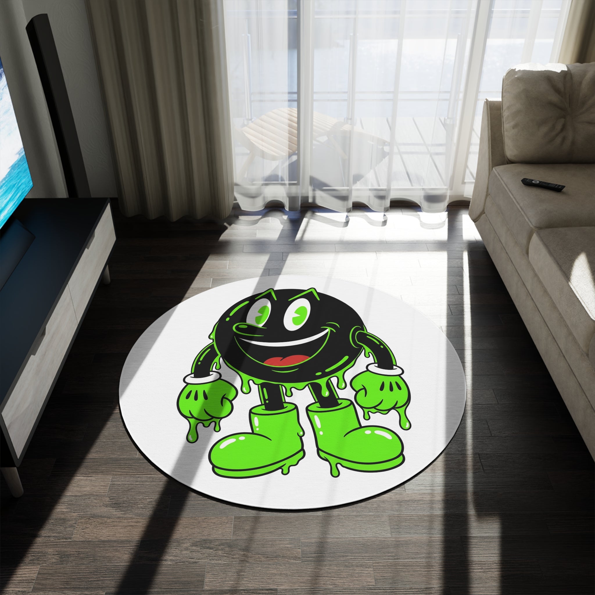 The Slime Shop Round Rug — Slimeman