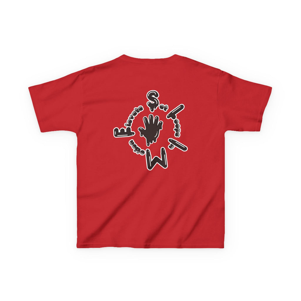 Kids Black/Slime Heavy Cotton™ Tee