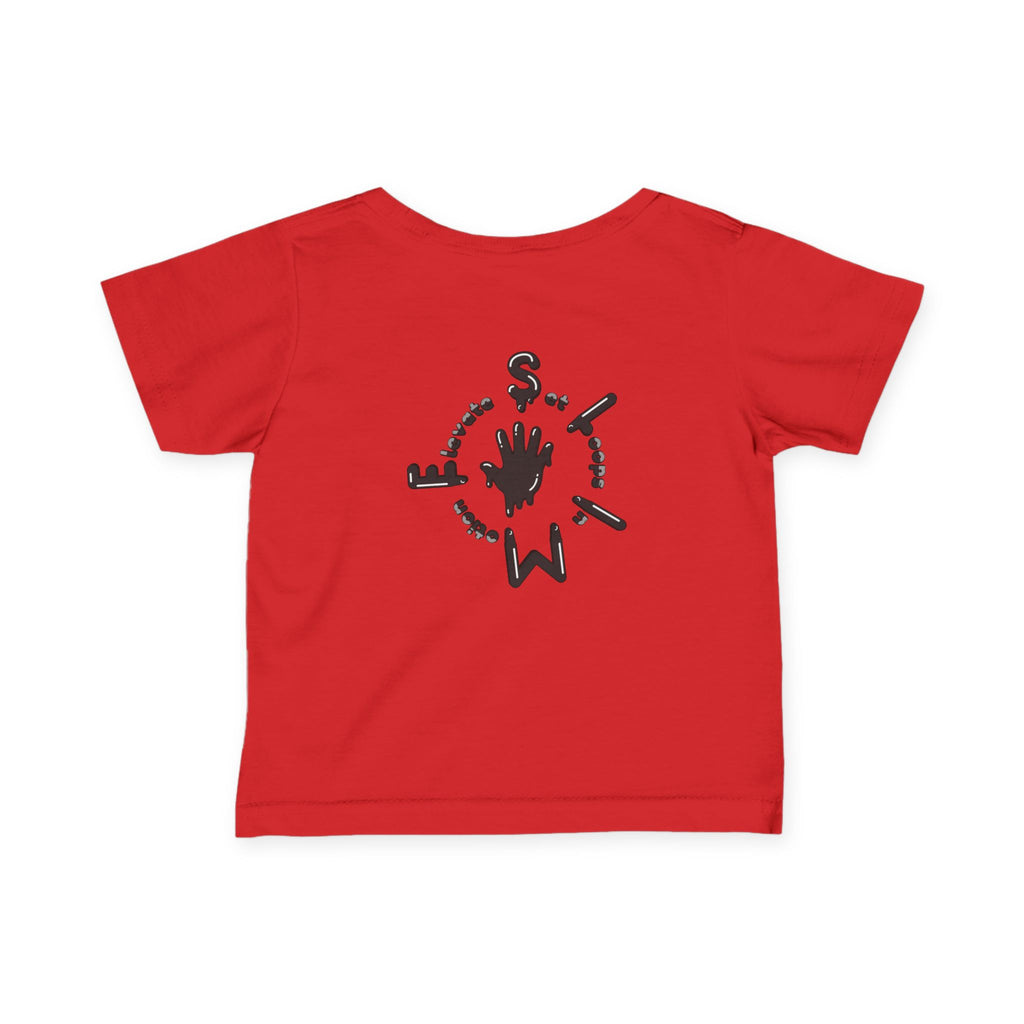 The Slime Shop Infant Fine Jersey Tee — Charcoal / Black Slime Sircle
