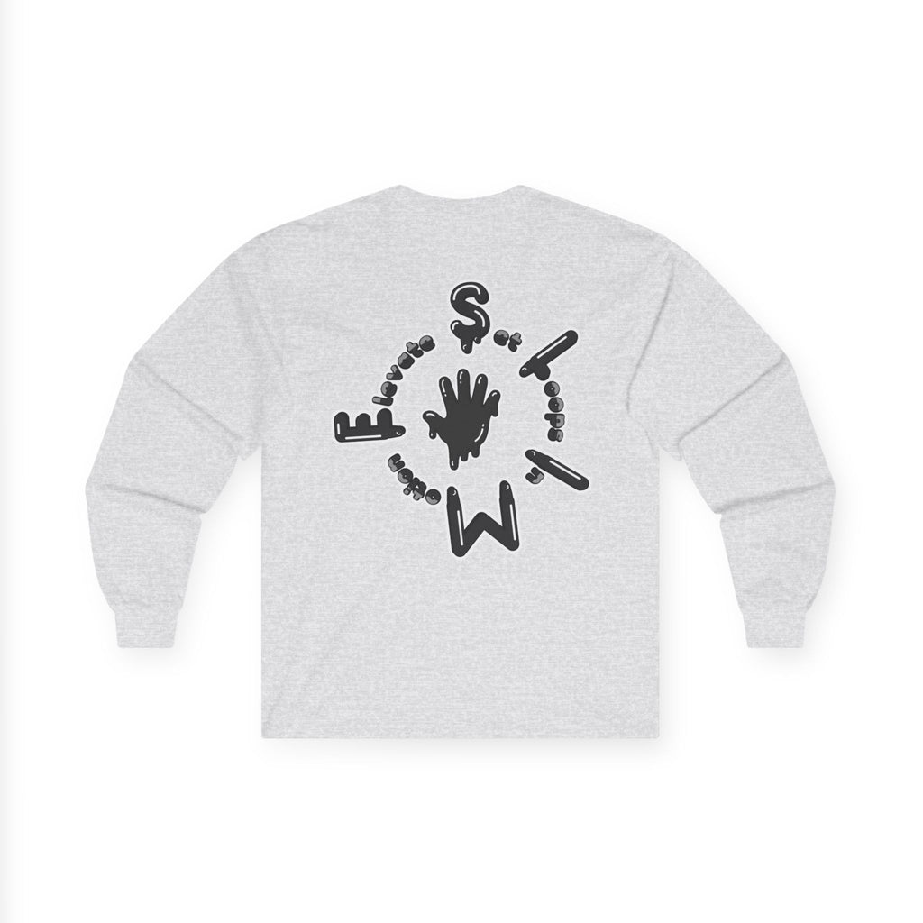 The Slime Shop Black Slime Sircle  Unisex Ultra Cotton Long Sleeve Tee